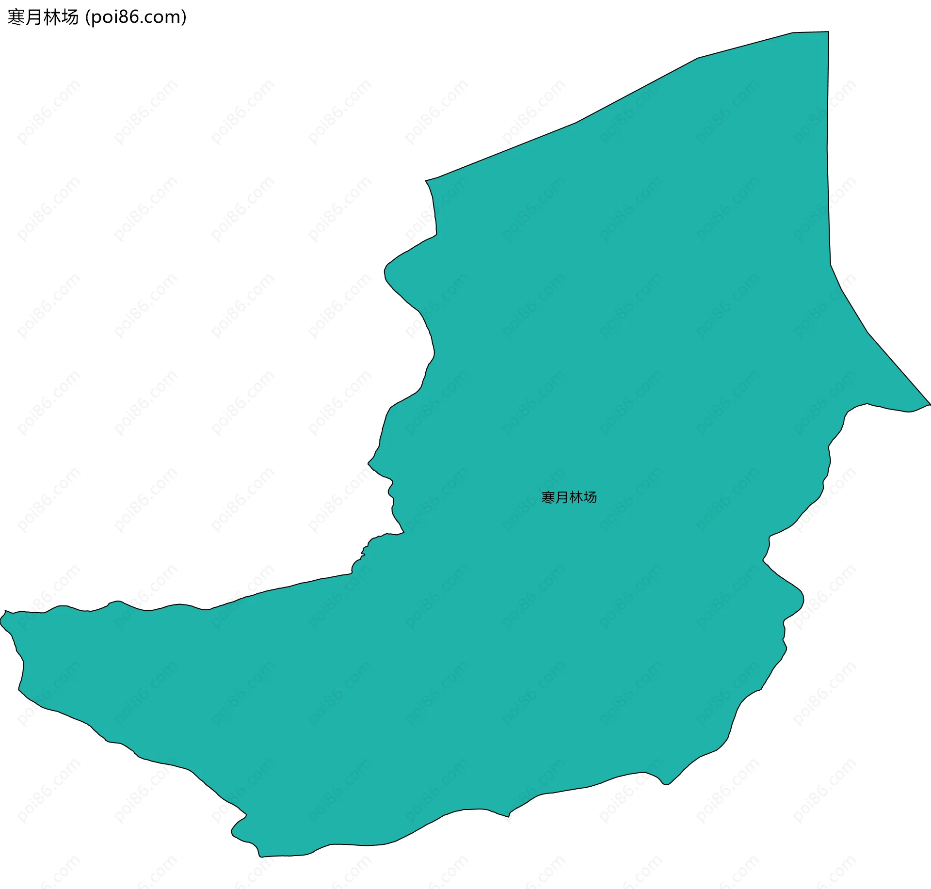 寒月林场边界地图