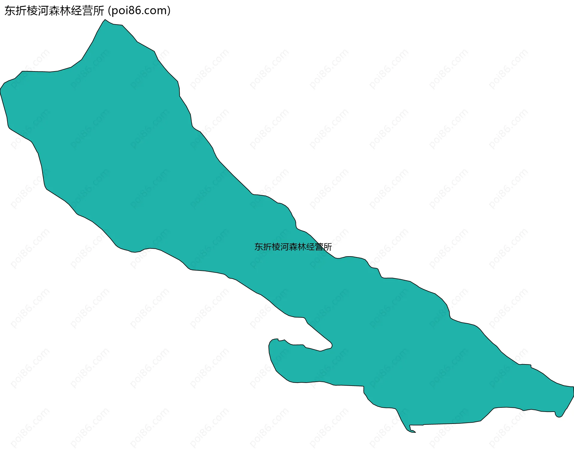 东折棱河森林经营所边界地图