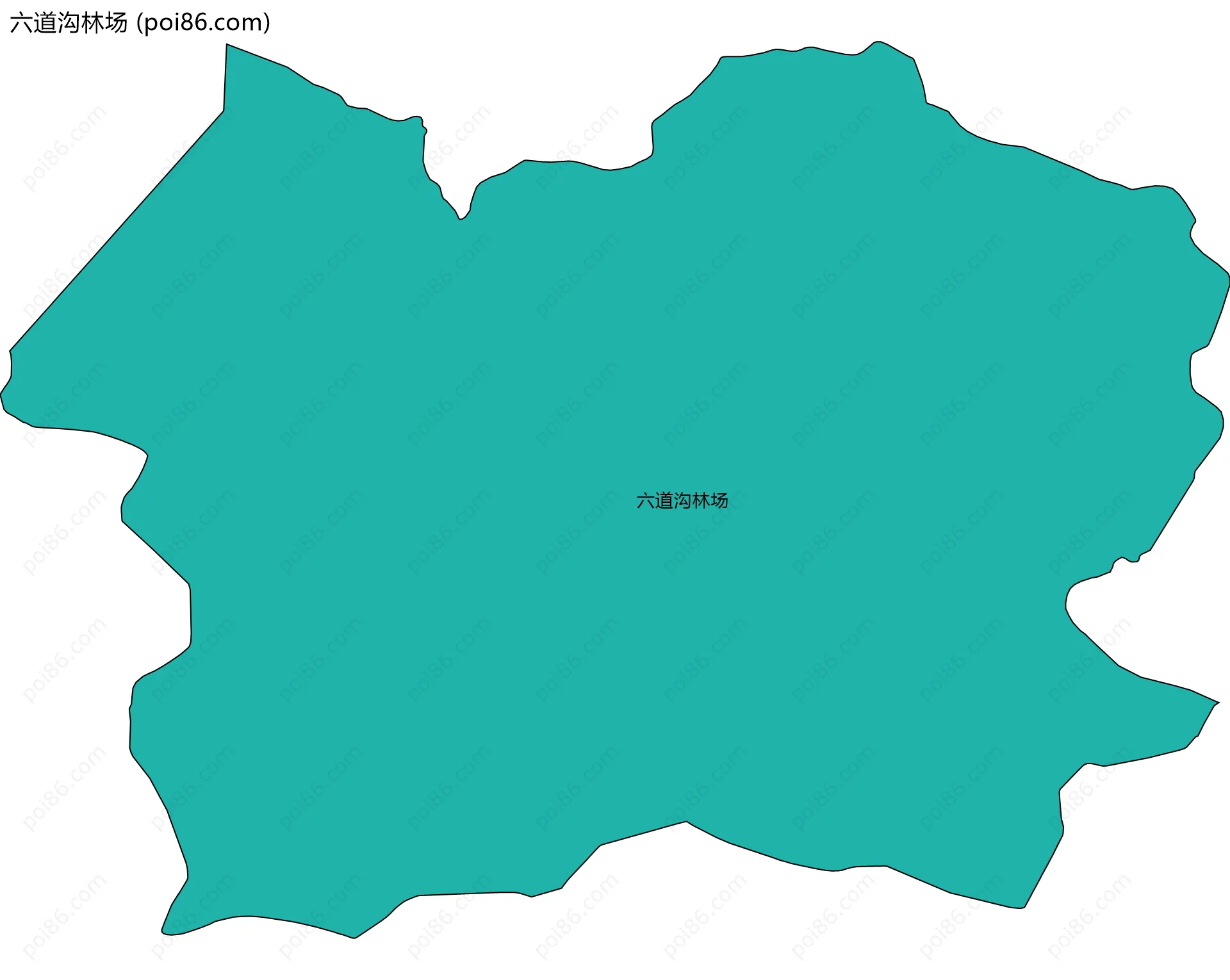 六道沟林场边界地图