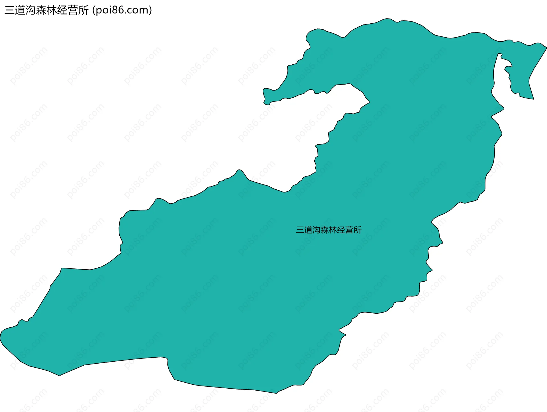 三道沟森林经营所边界地图