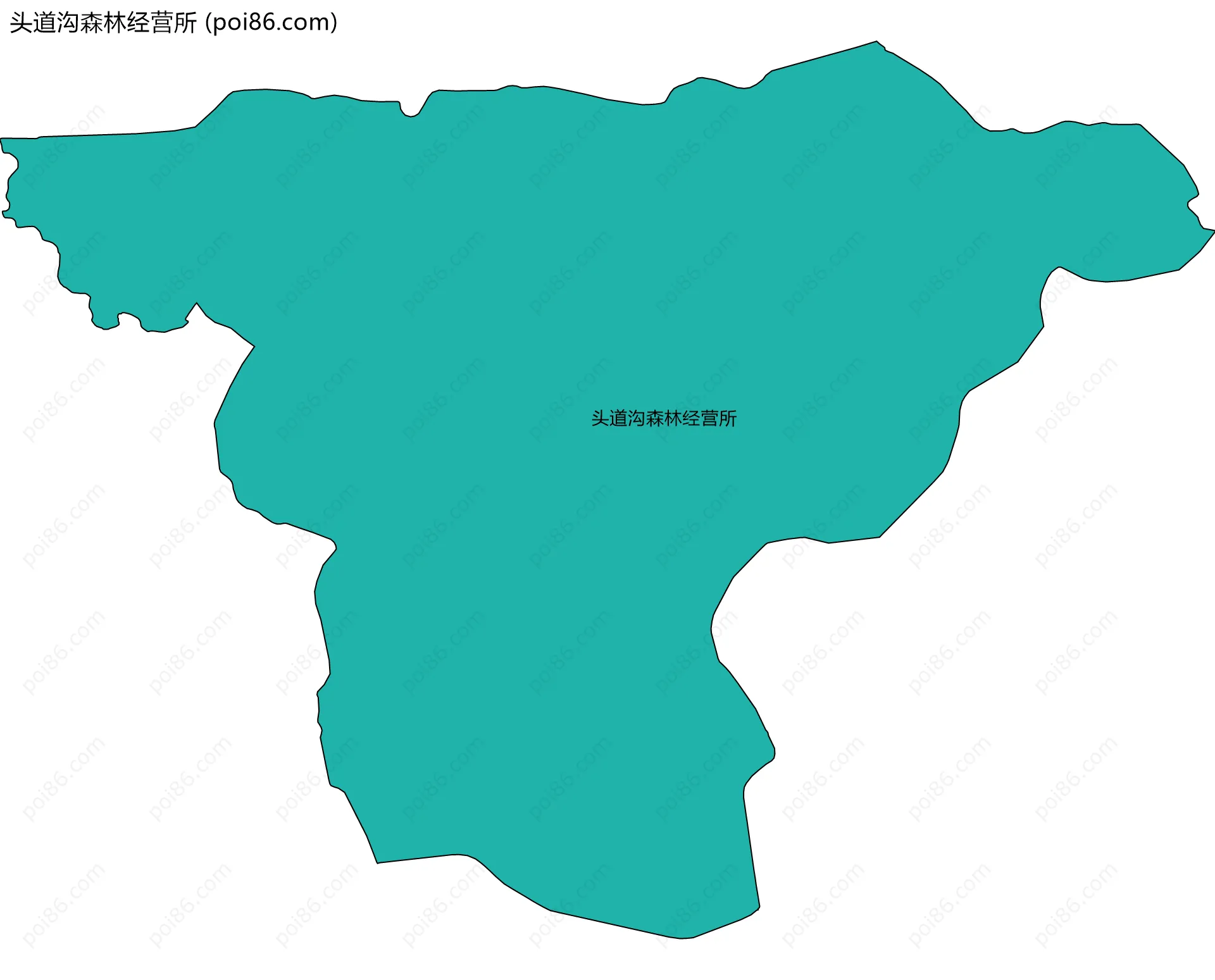 头道沟森林经营所边界地图