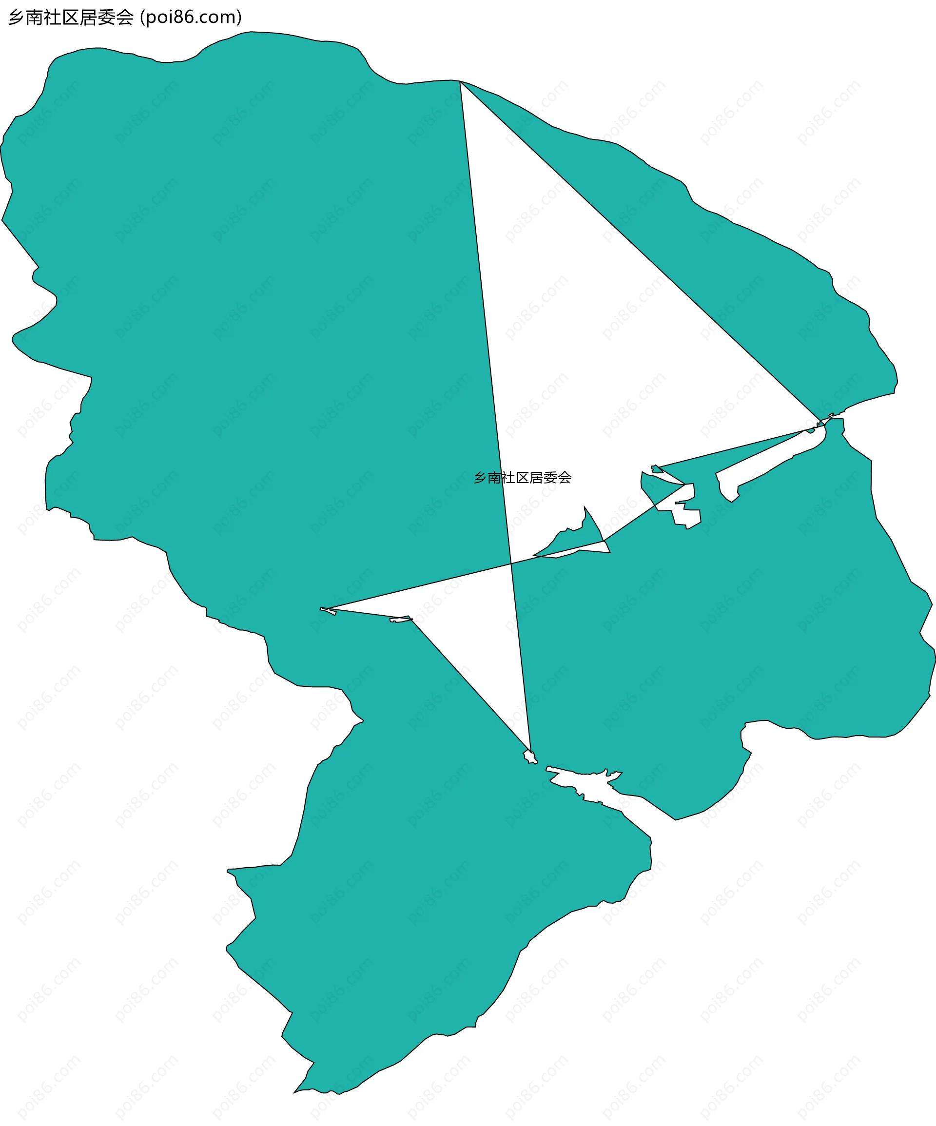 乡南社区居委会边界地图