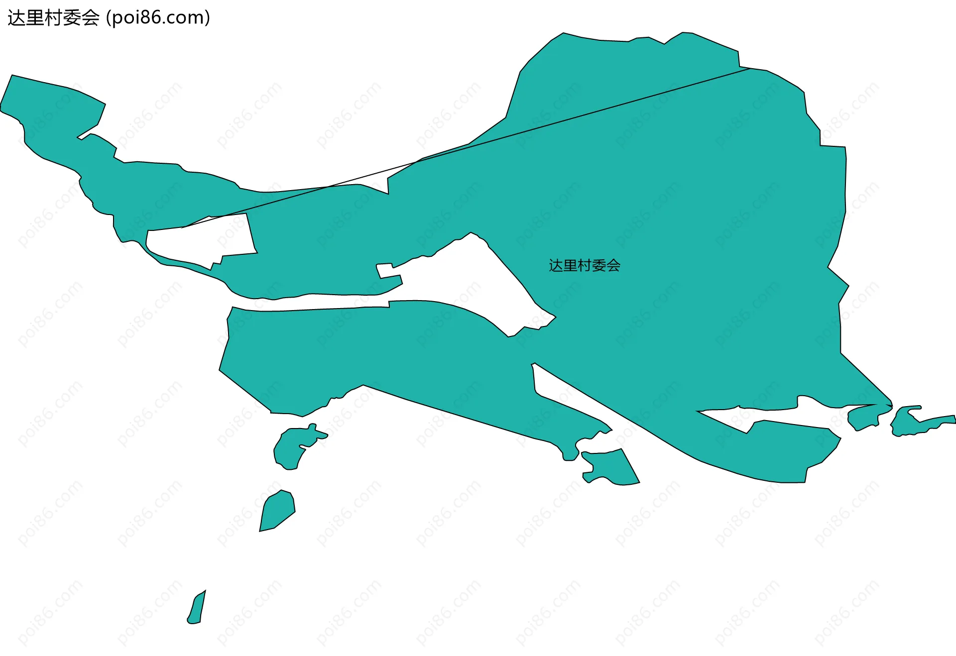 达里村委会边界地图