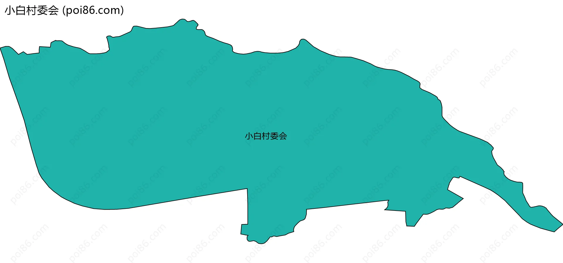 小白村委会边界地图