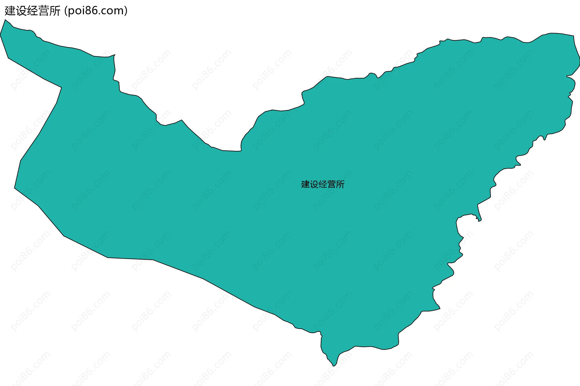 建设经营所边界地图