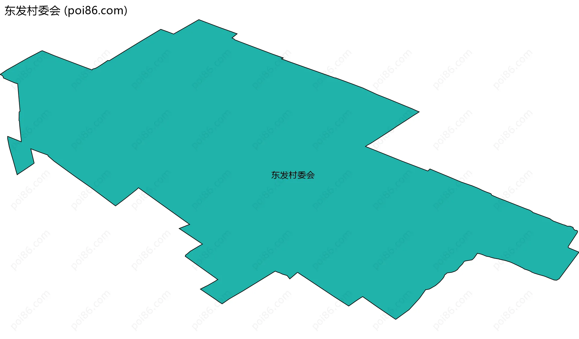 东发村委会边界地图