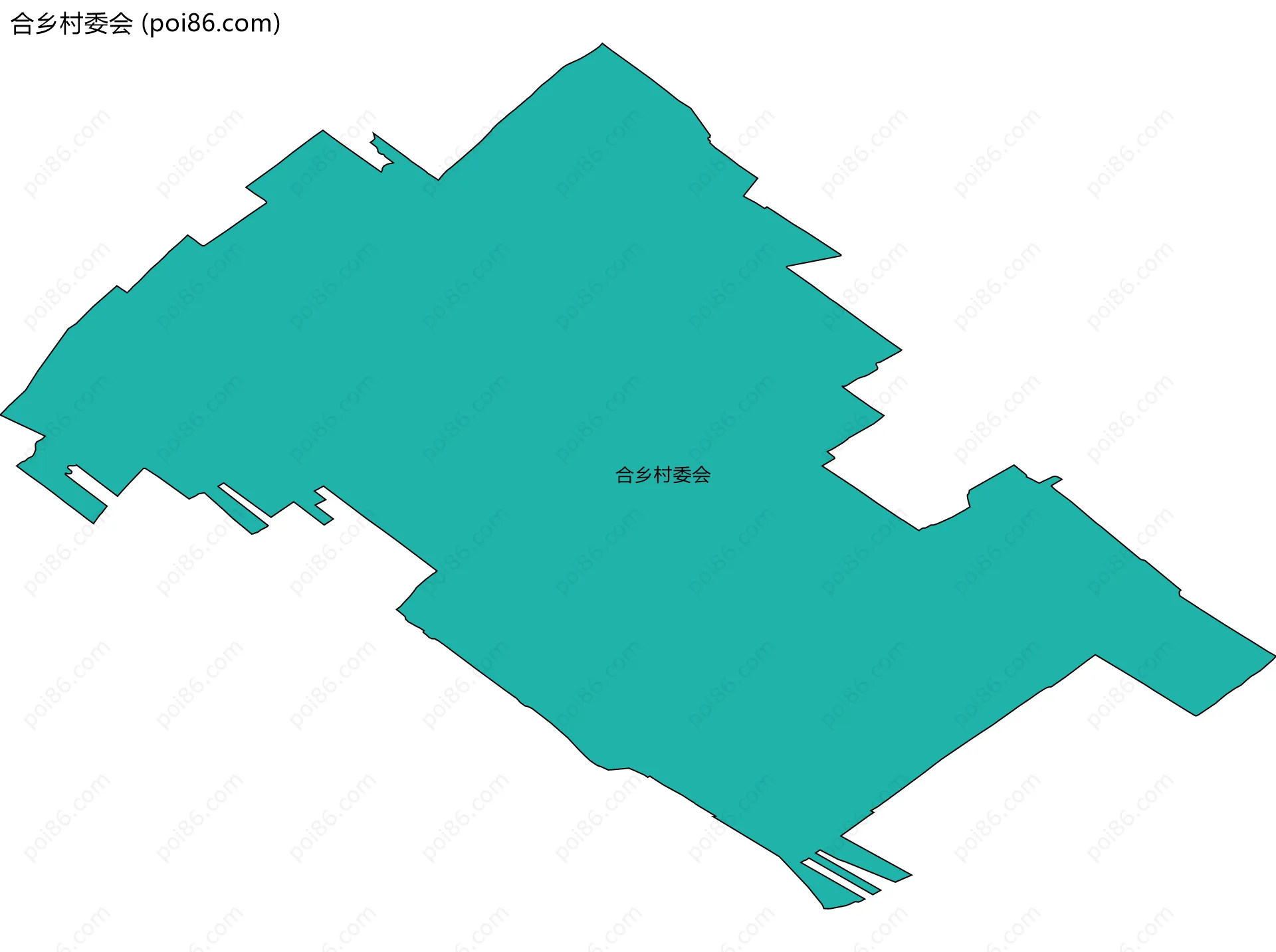 合乡村委会边界地图