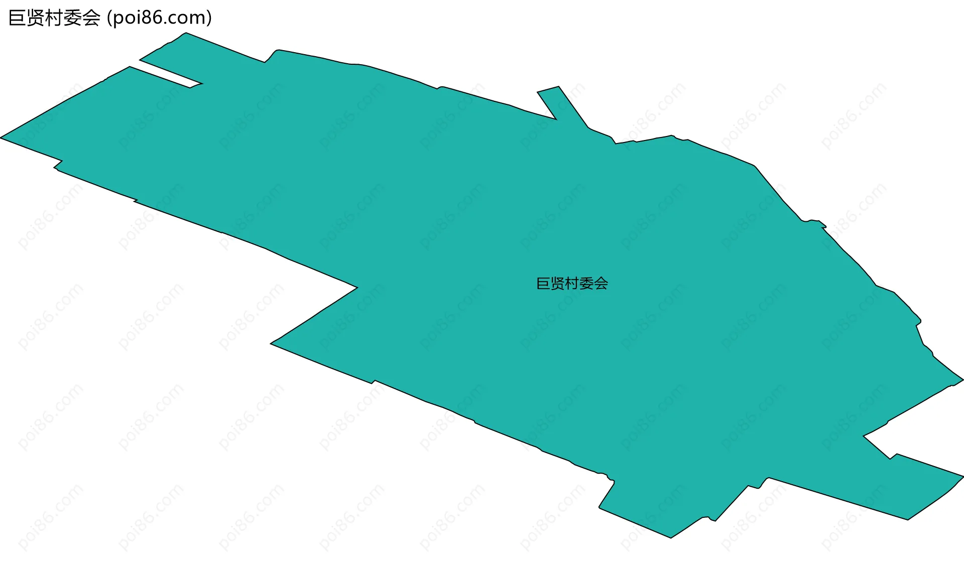 巨贤村委会边界地图
