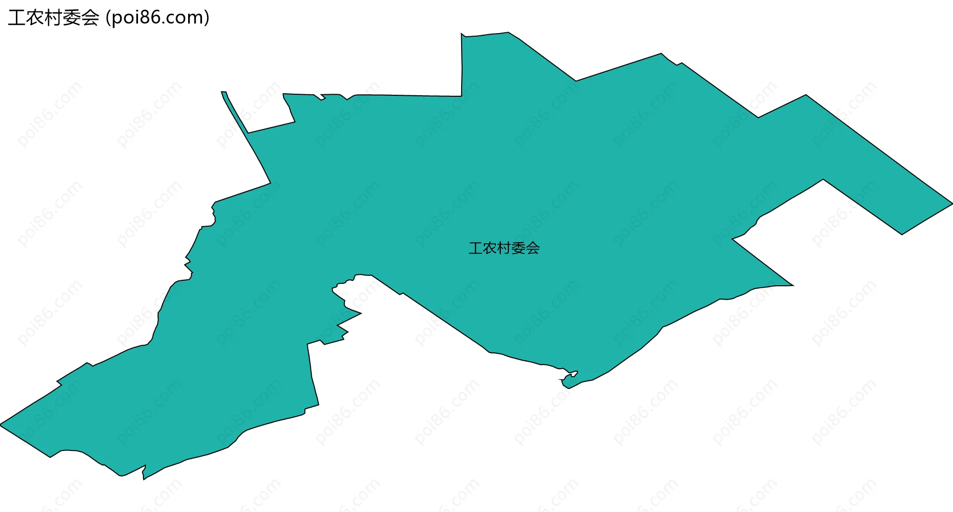 工农村委会边界地图