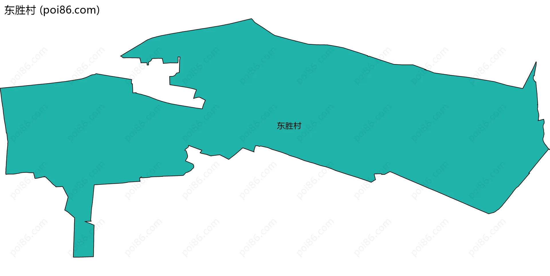 东胜村边界地图