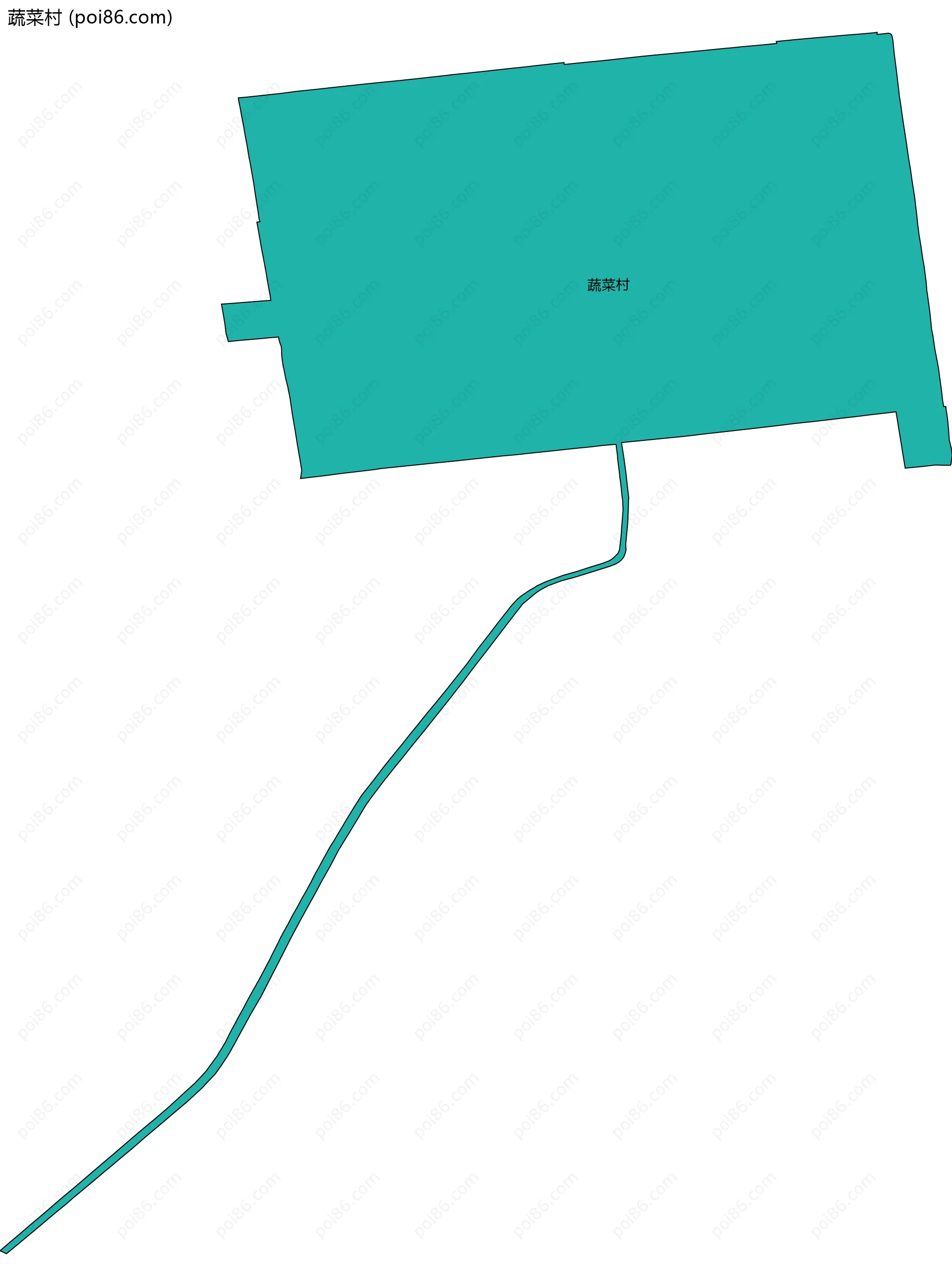蔬菜村边界地图