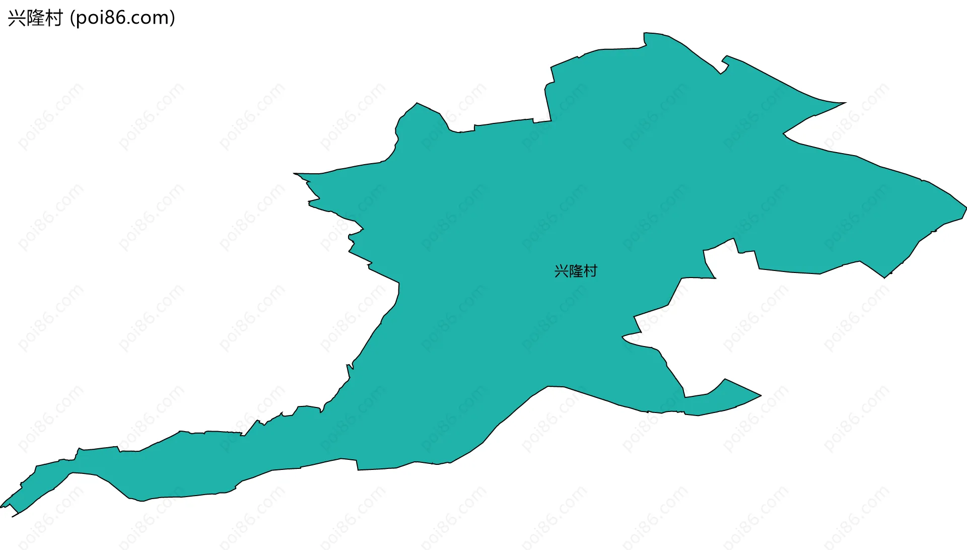 兴隆村边界地图