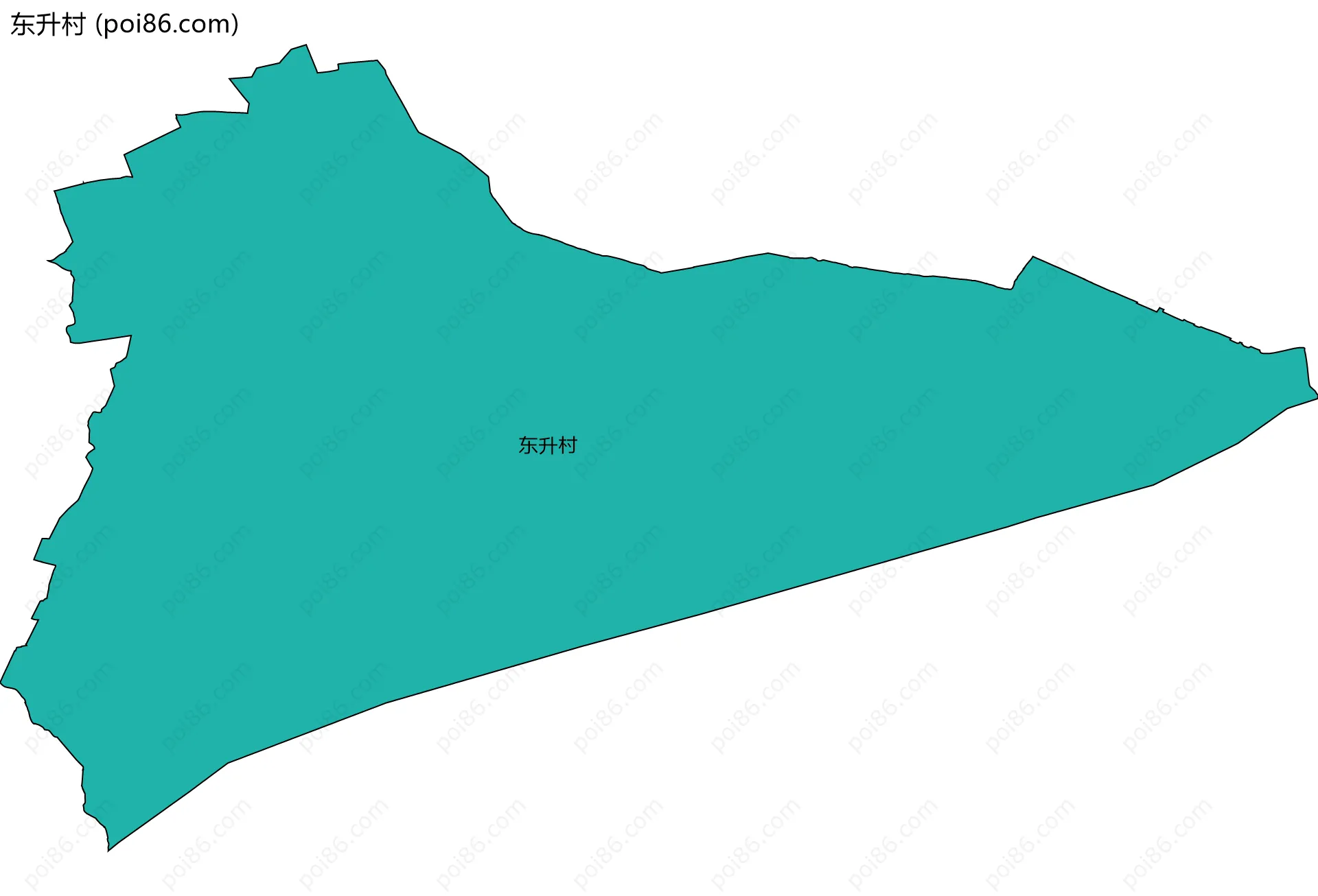 东升村边界地图