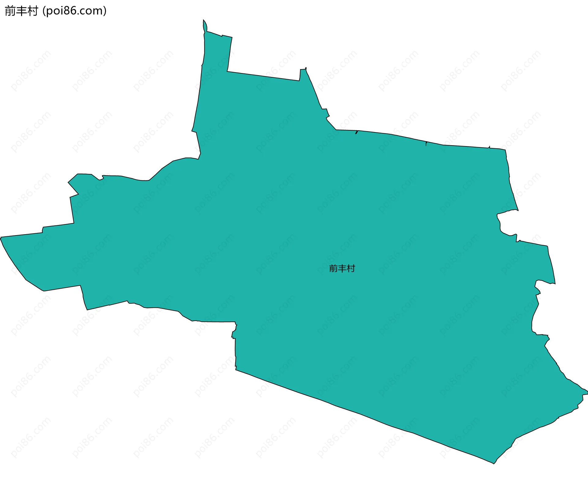 前丰村边界地图