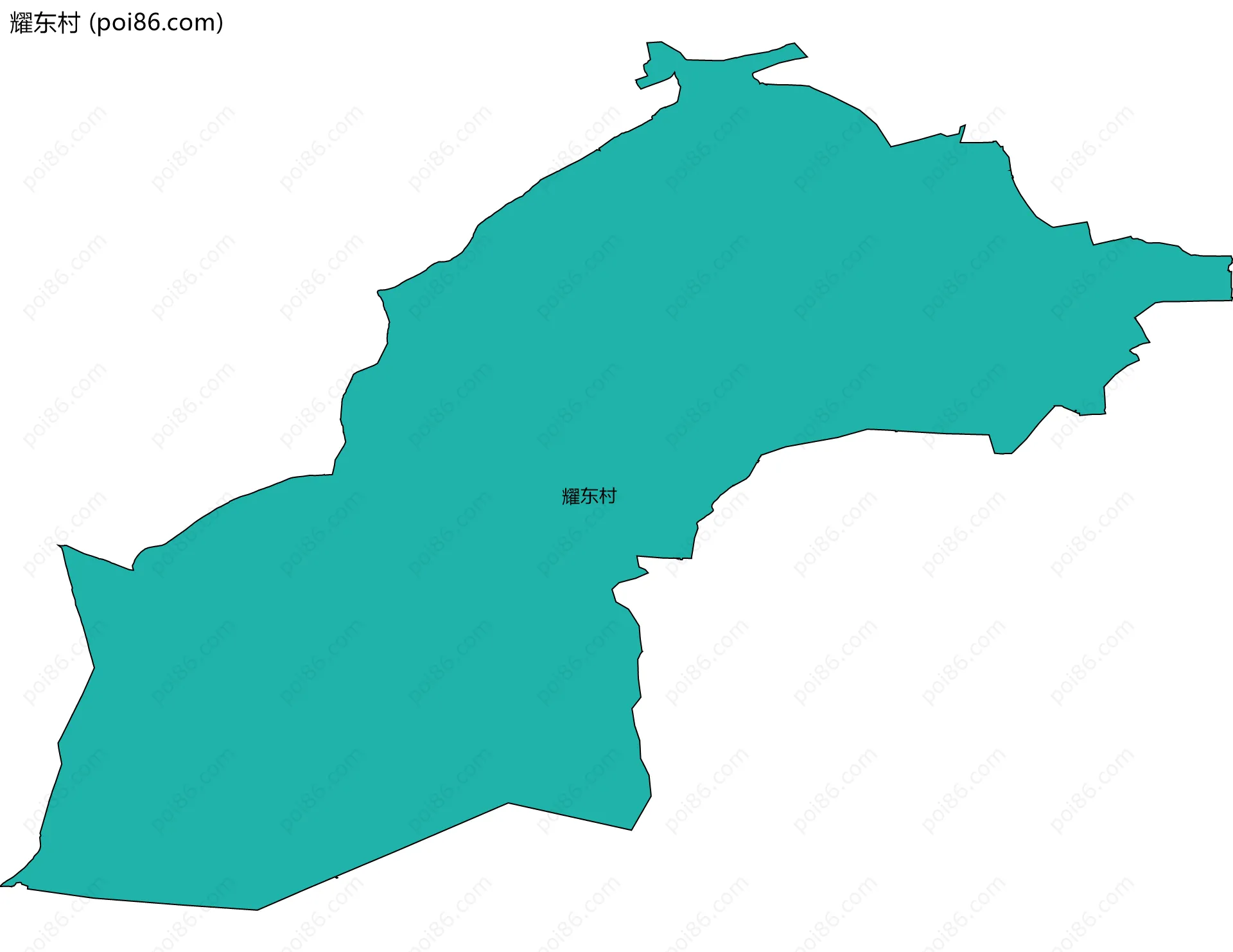 耀东村边界地图