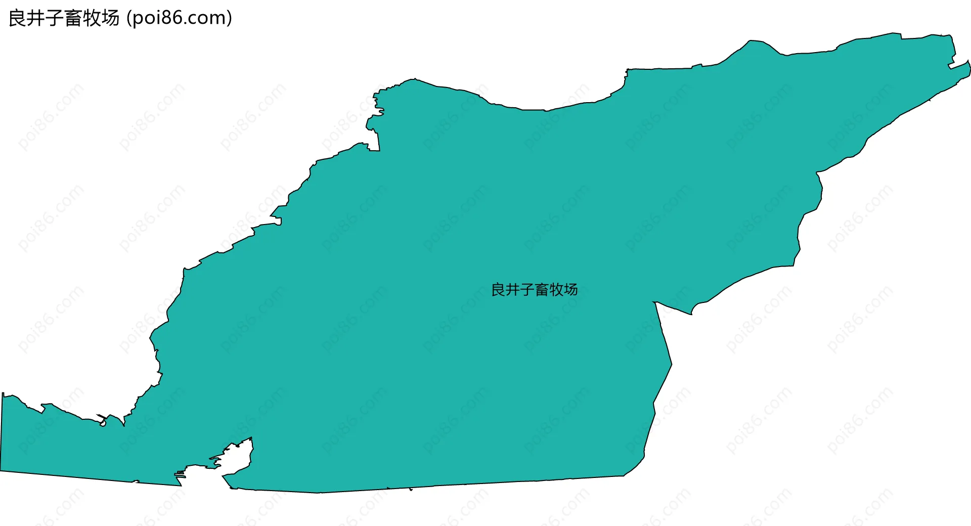 良井子畜牧场边界地图