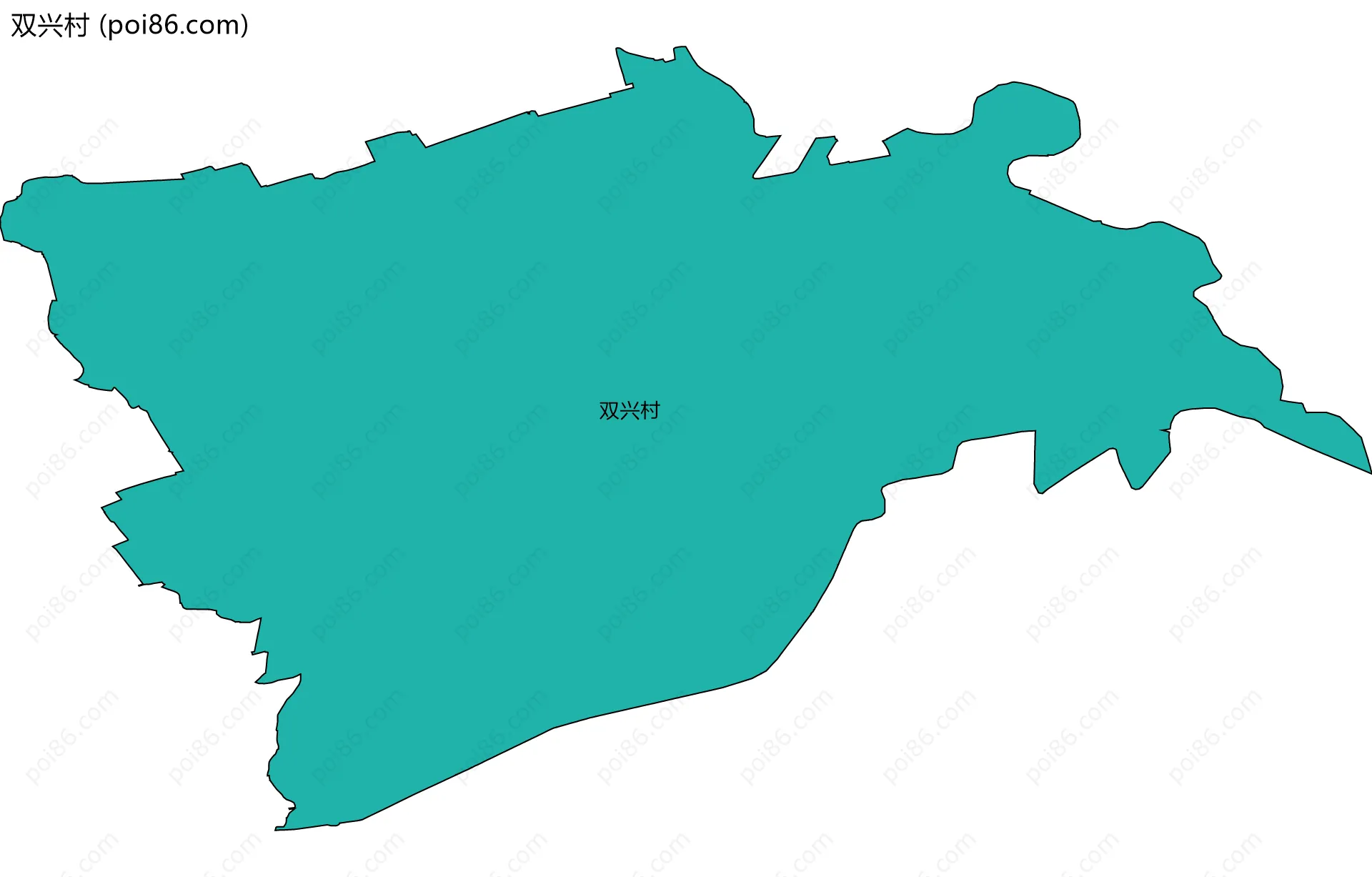 双兴村边界地图