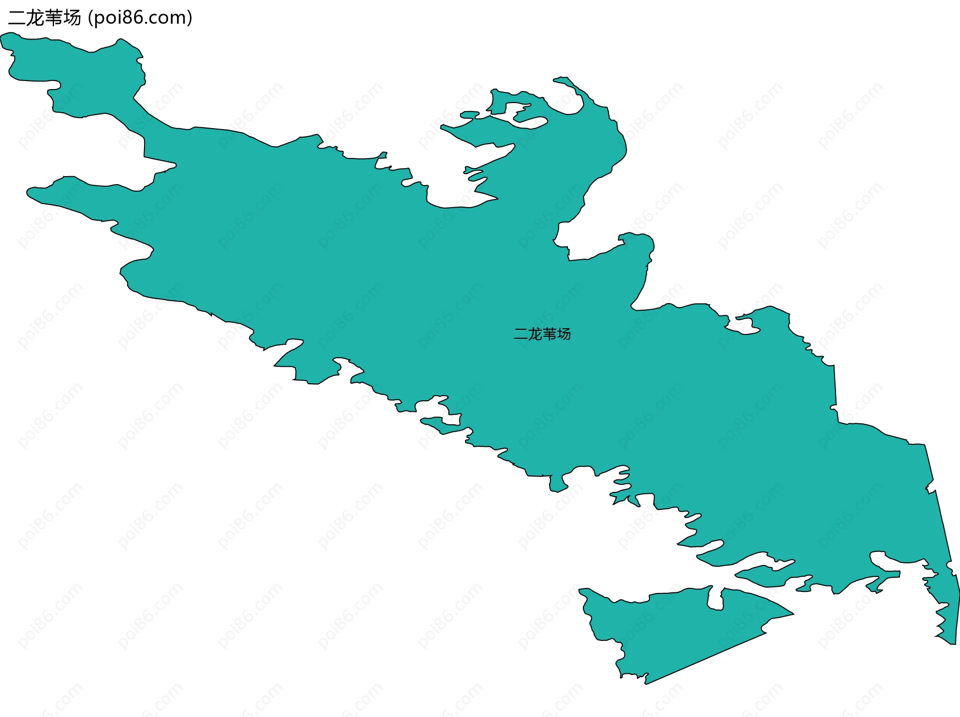 二龙苇场边界地图