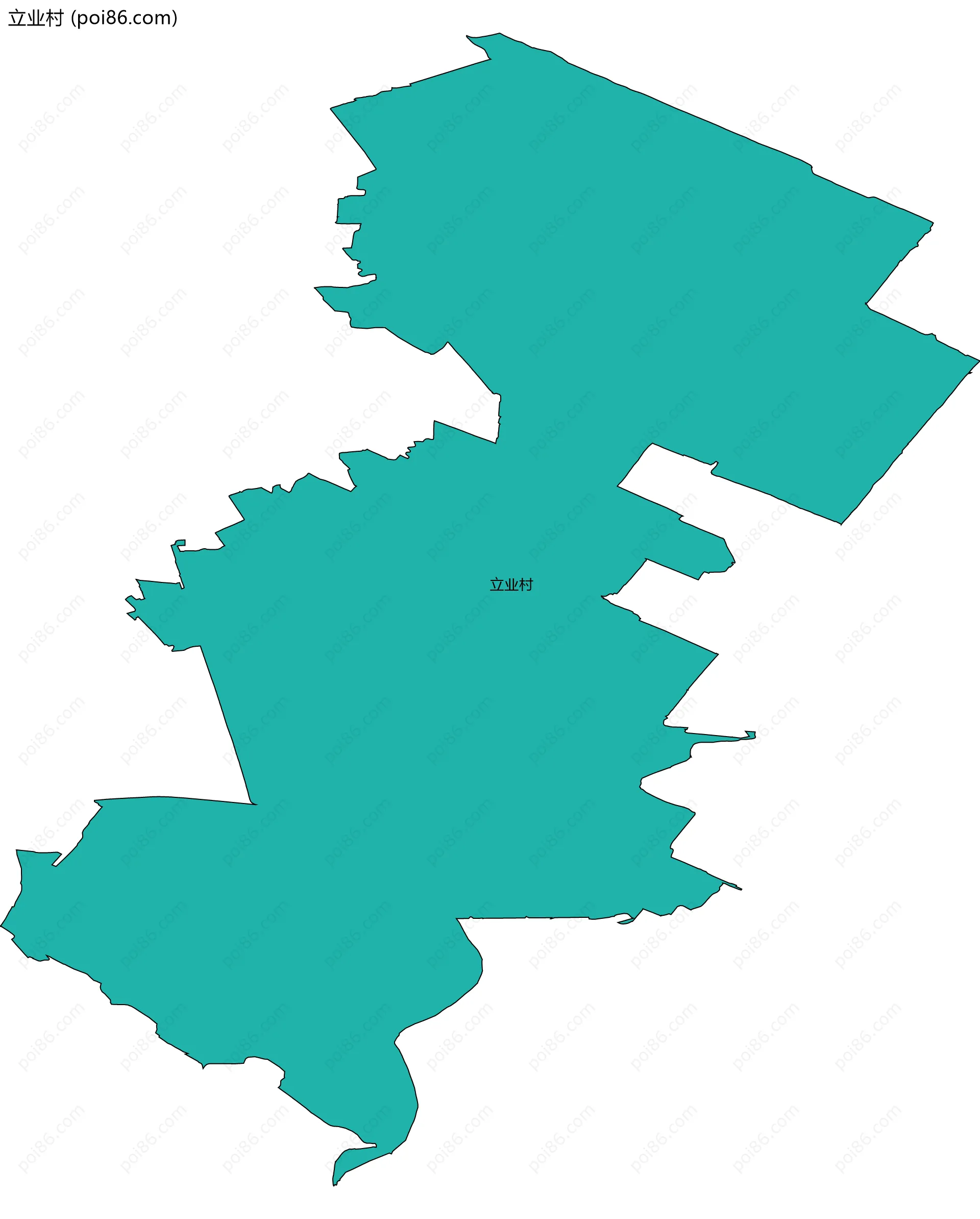立业村边界地图