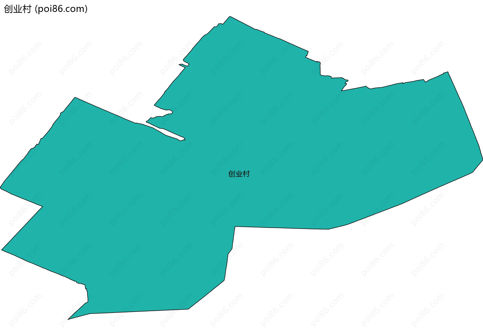 创业村边界地图