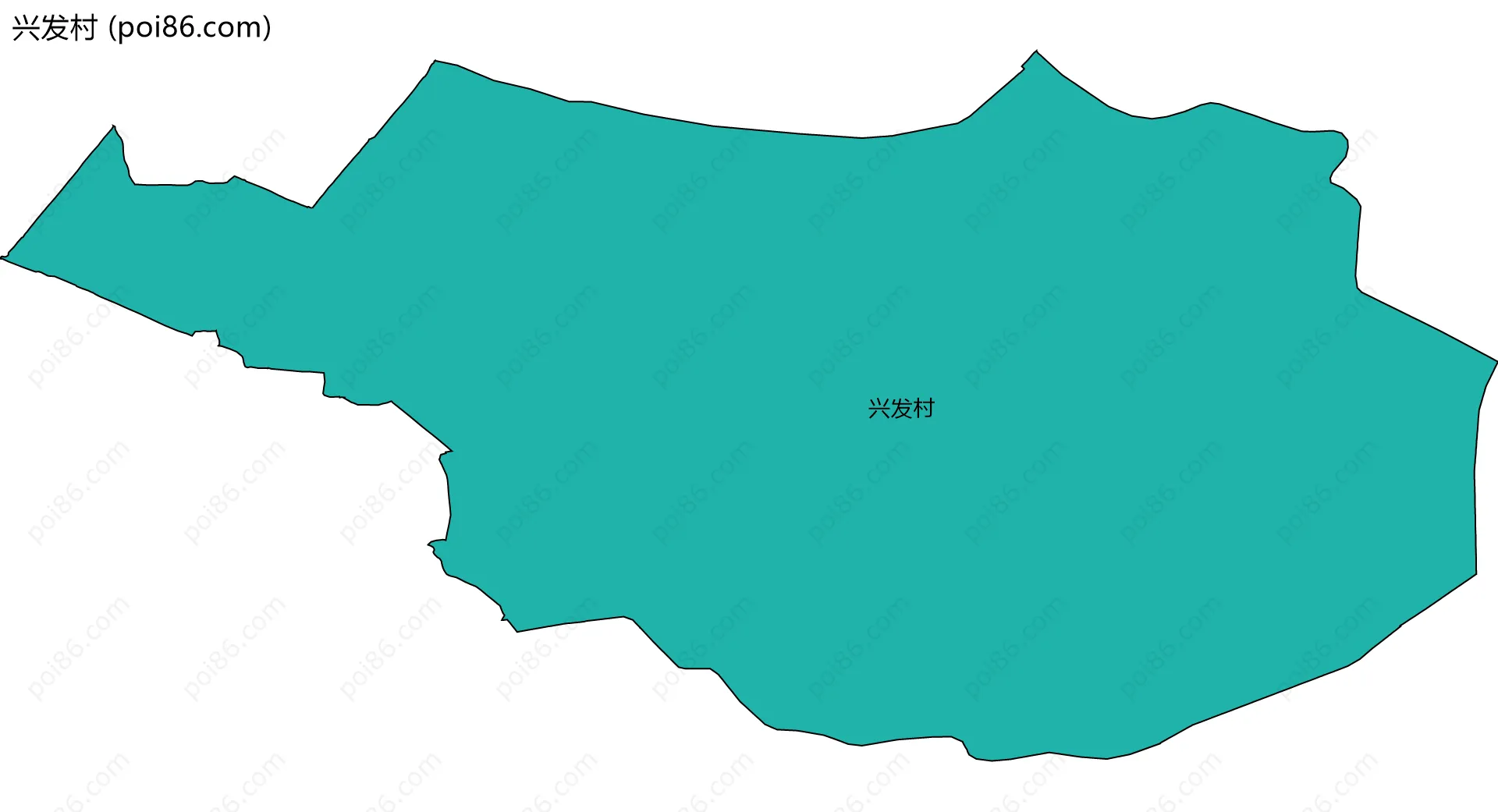 兴发村边界地图