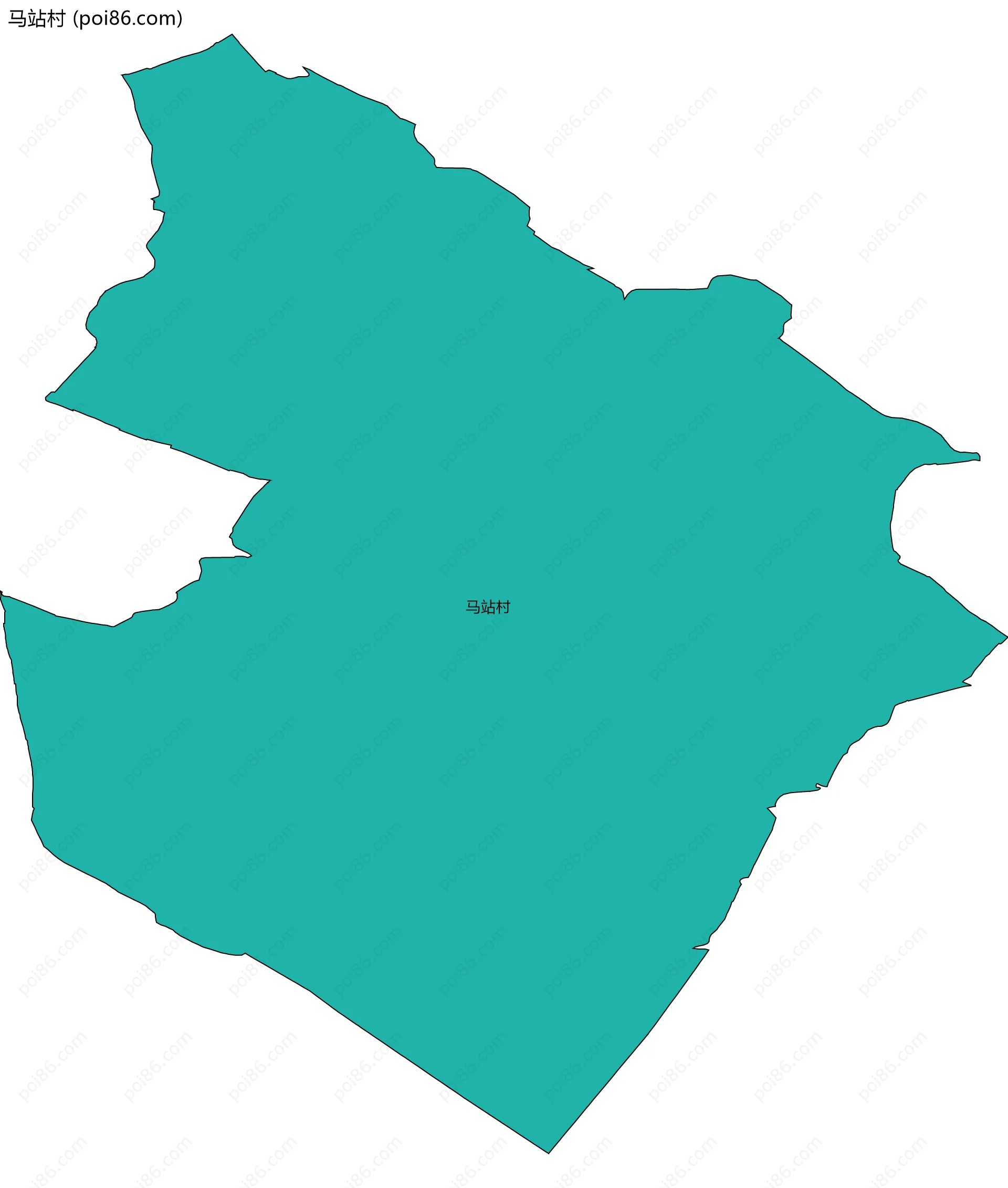 马站村边界地图