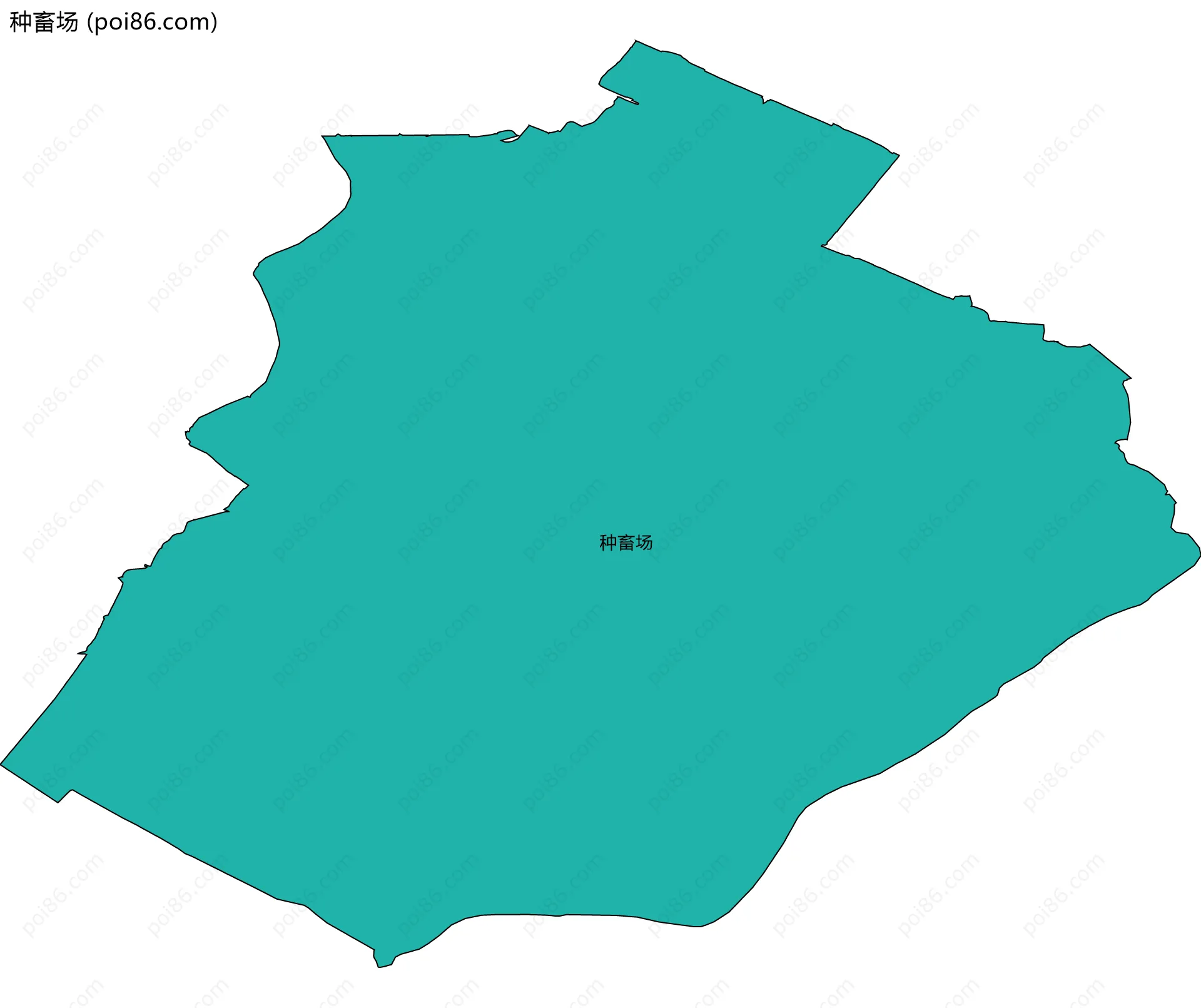 种畜场边界地图