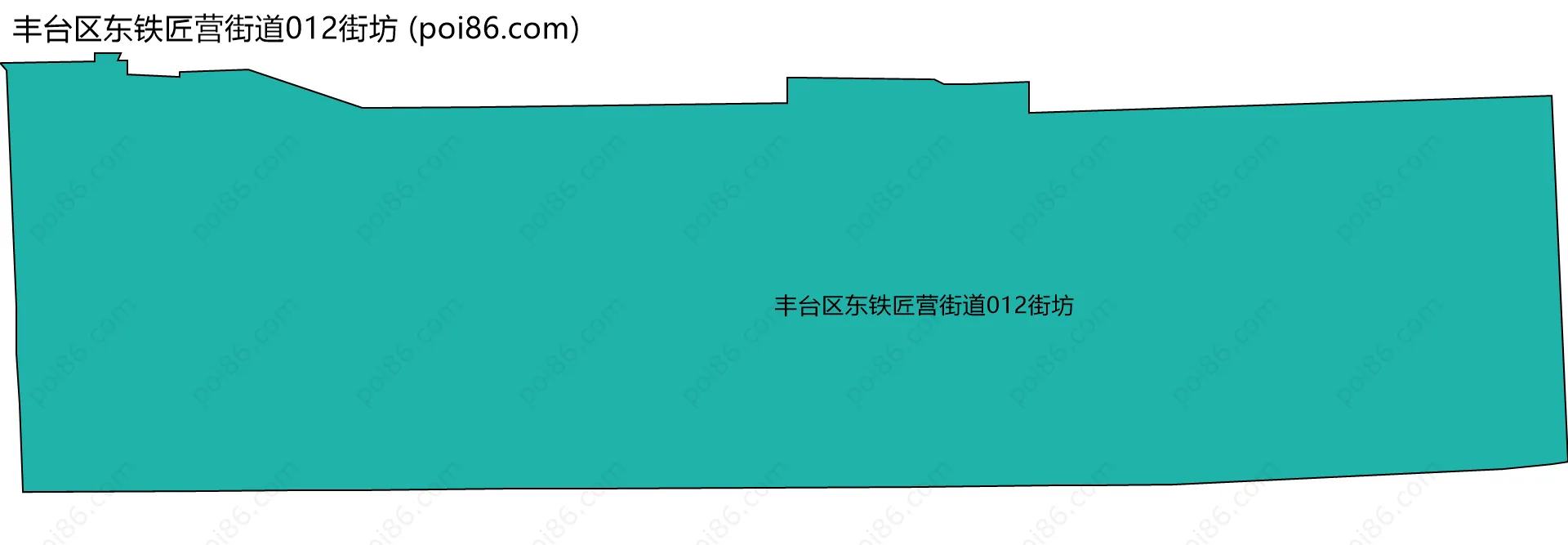 丰台区东铁匠营街道012街坊边界地图