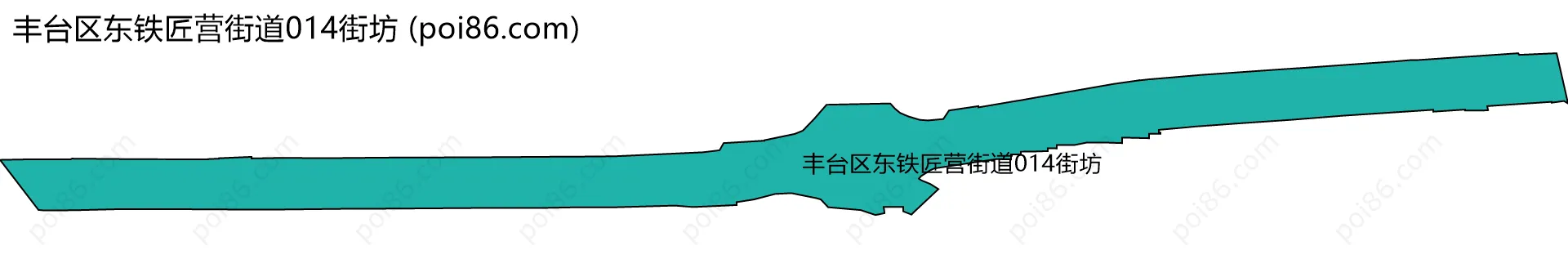 丰台区东铁匠营街道014街坊边界地图