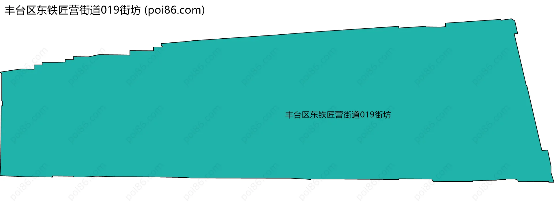 丰台区东铁匠营街道019街坊边界地图