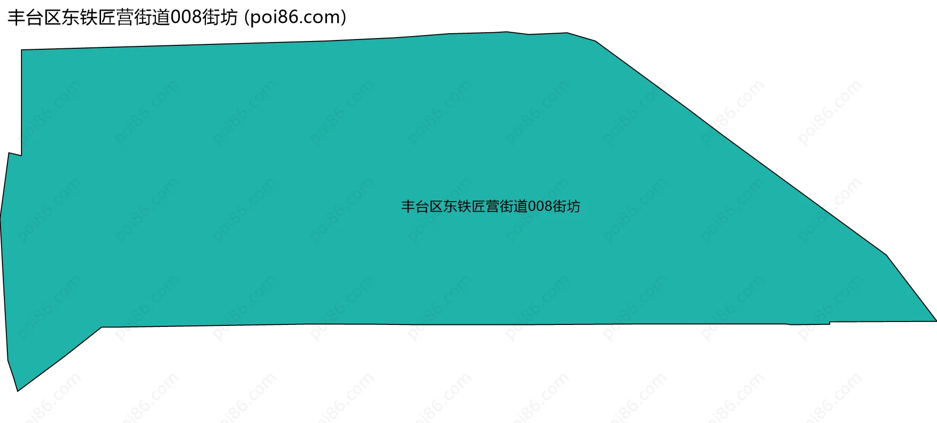 丰台区东铁匠营街道008街坊边界地图