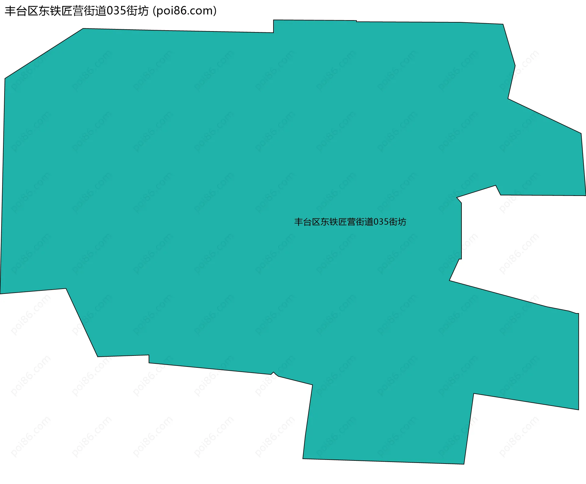 丰台区东铁匠营街道035街坊边界地图