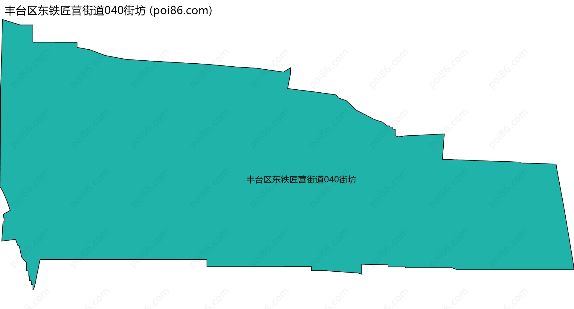 丰台区东铁匠营街道040街坊边界地图