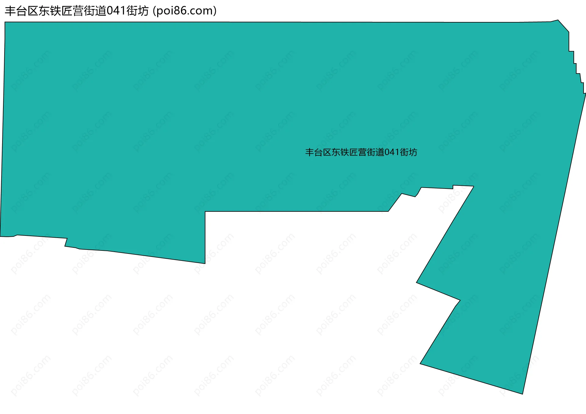 丰台区东铁匠营街道041街坊边界地图