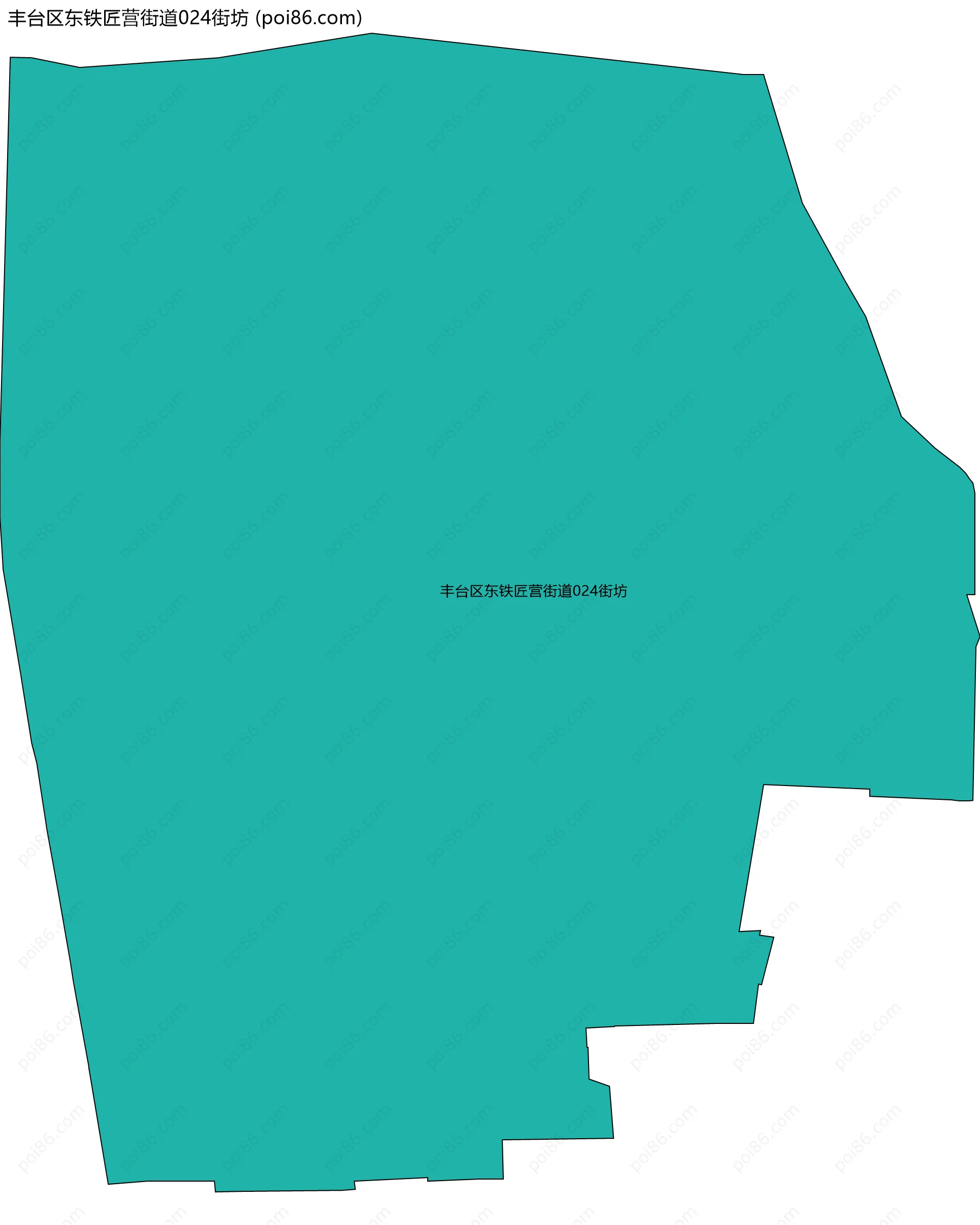 丰台区东铁匠营街道024街坊边界地图