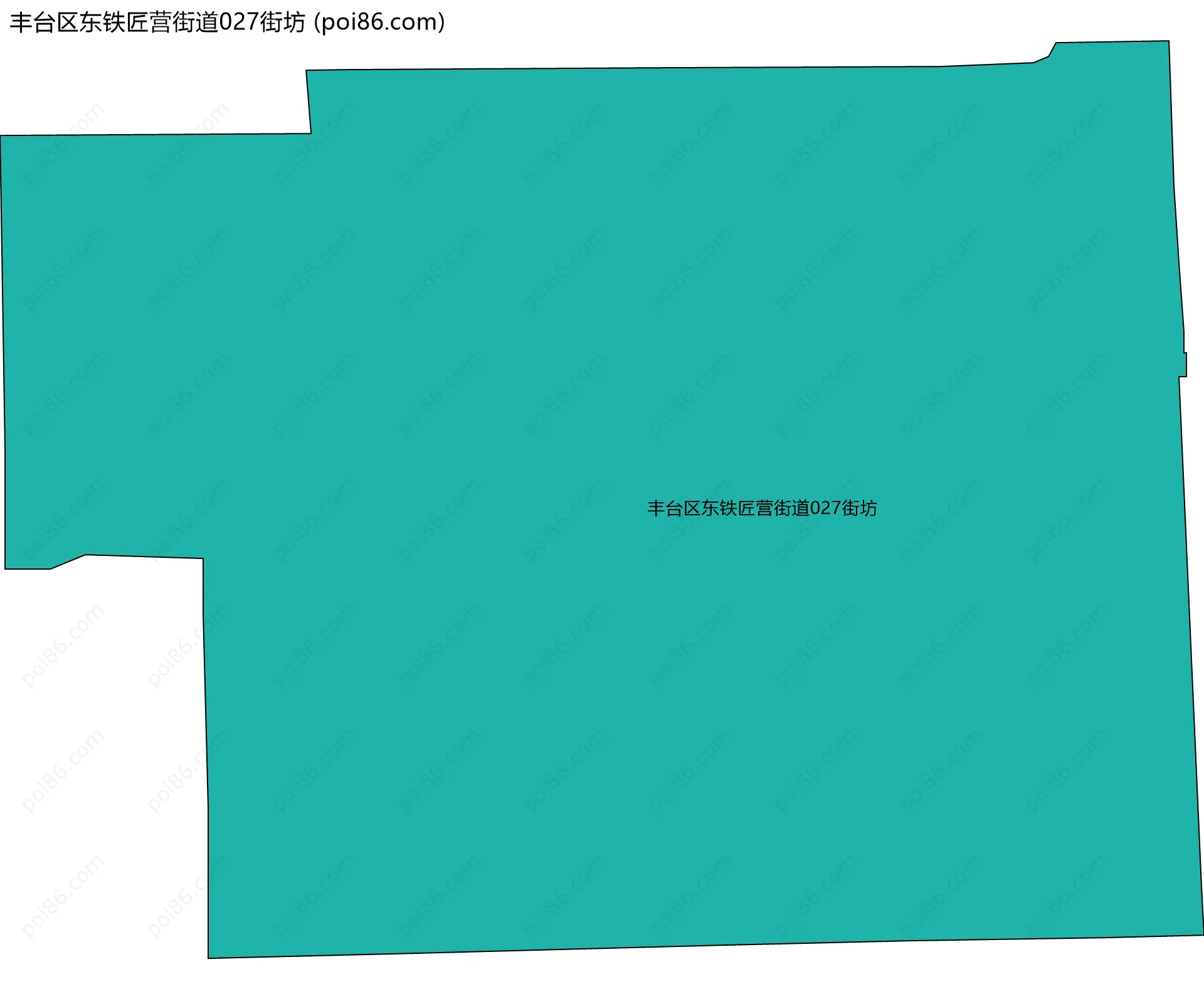 丰台区东铁匠营街道027街坊边界地图