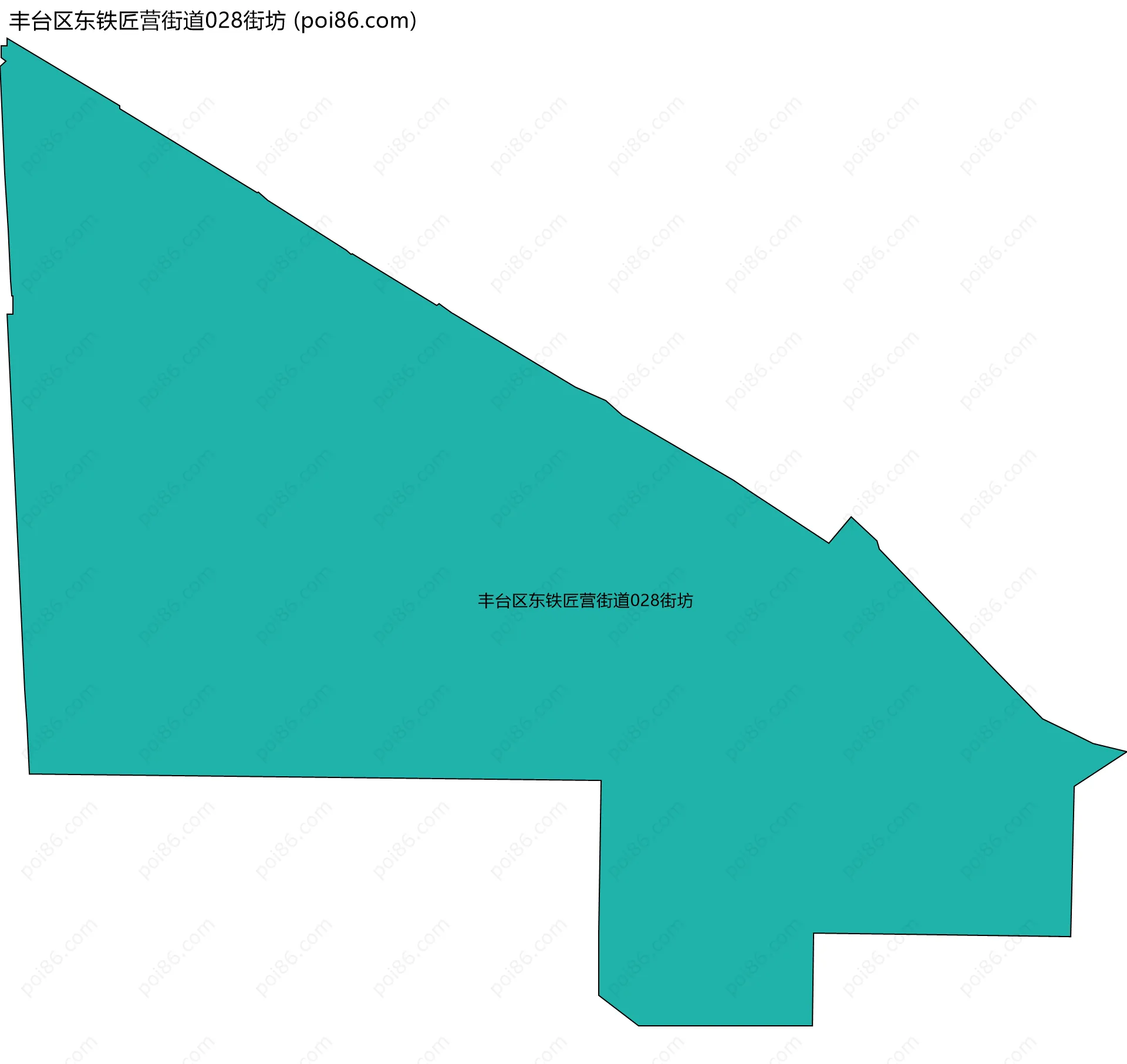 丰台区东铁匠营街道028街坊边界地图