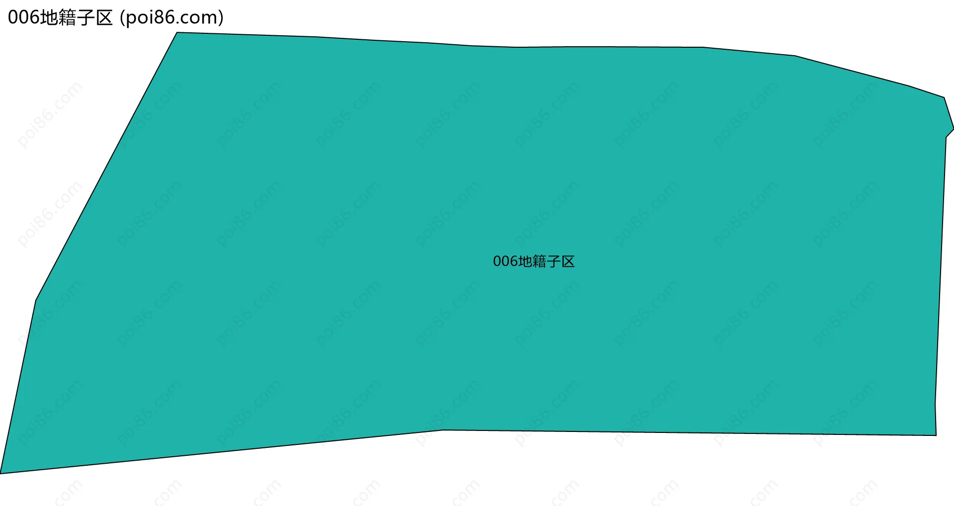 006地籍子区边界地图