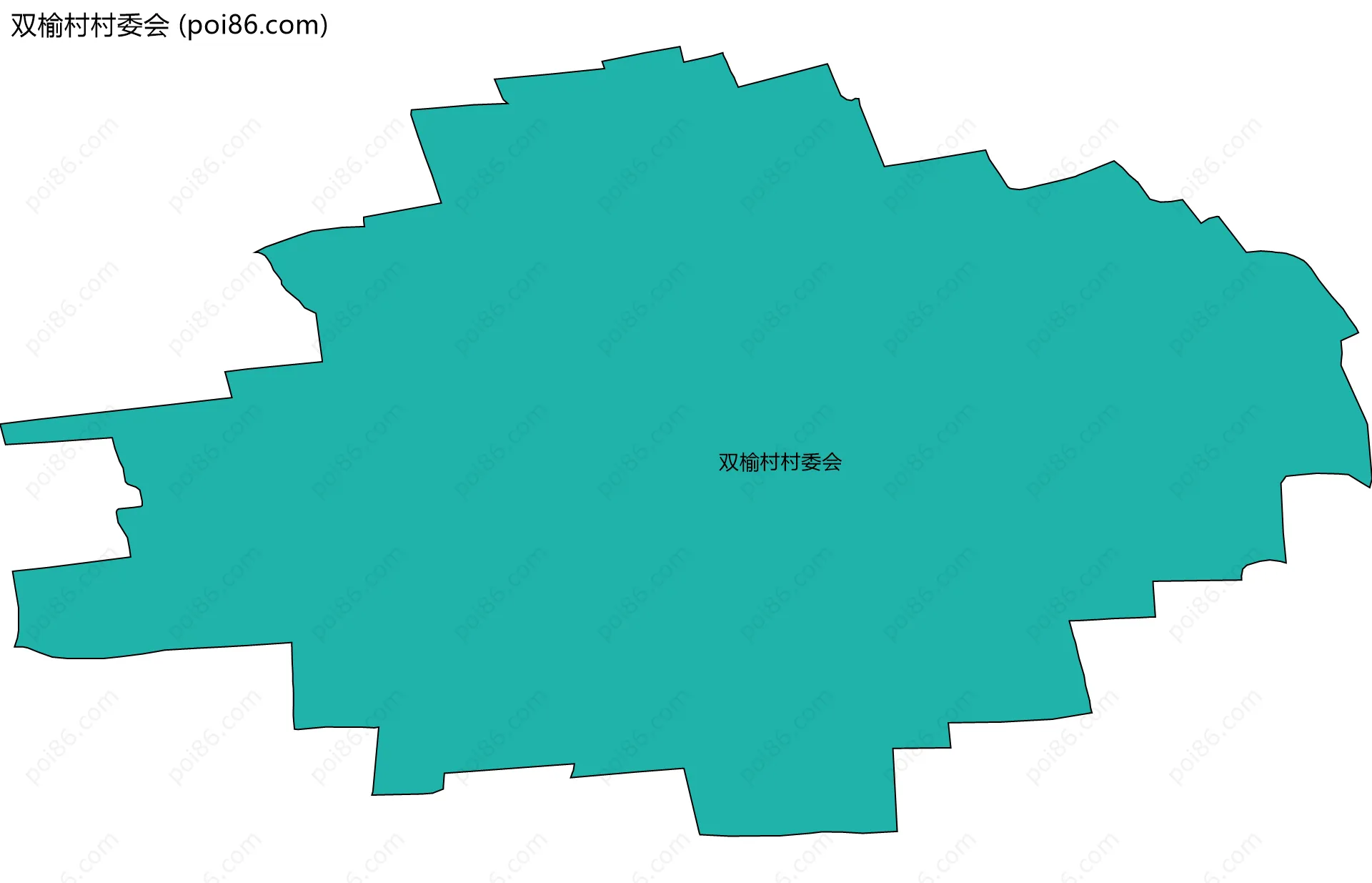 双榆村村委会边界地图