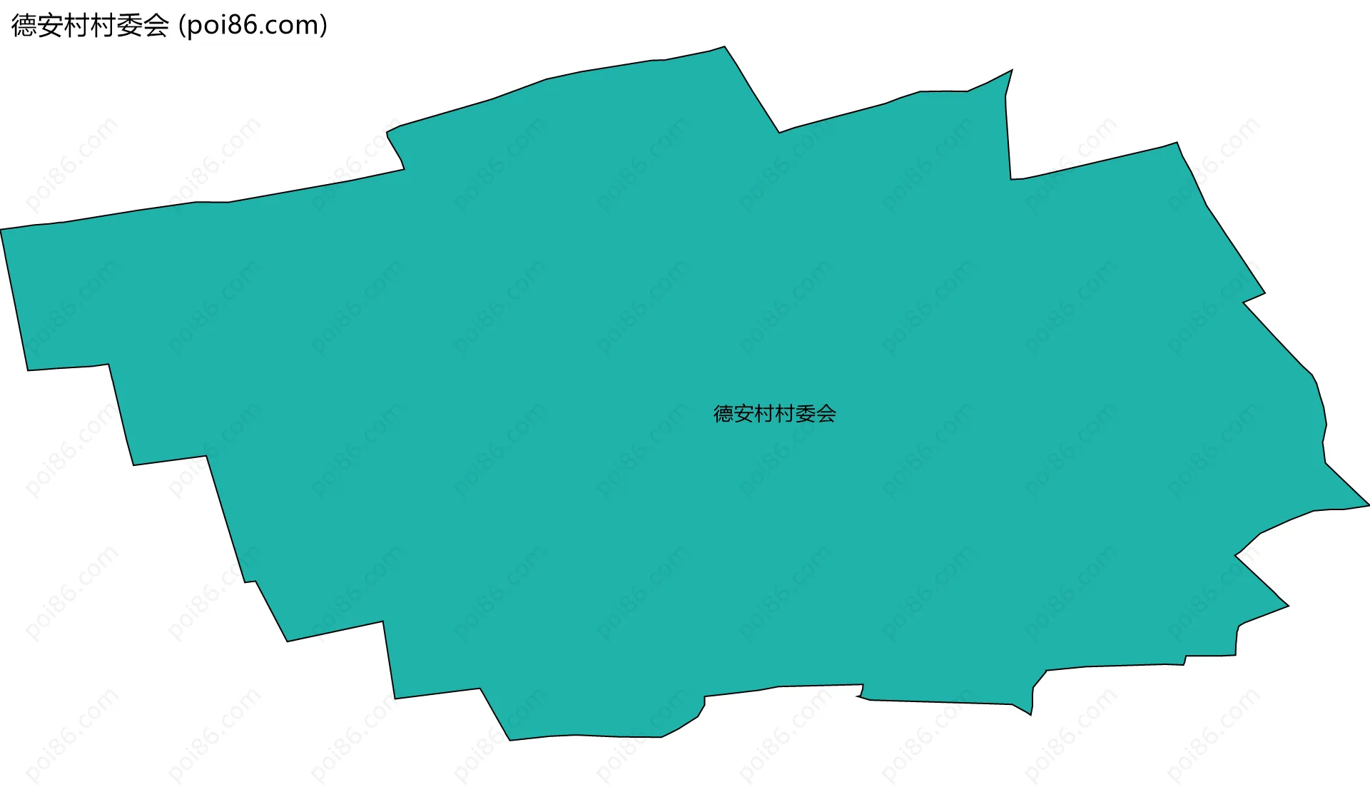 德安村村委会边界地图