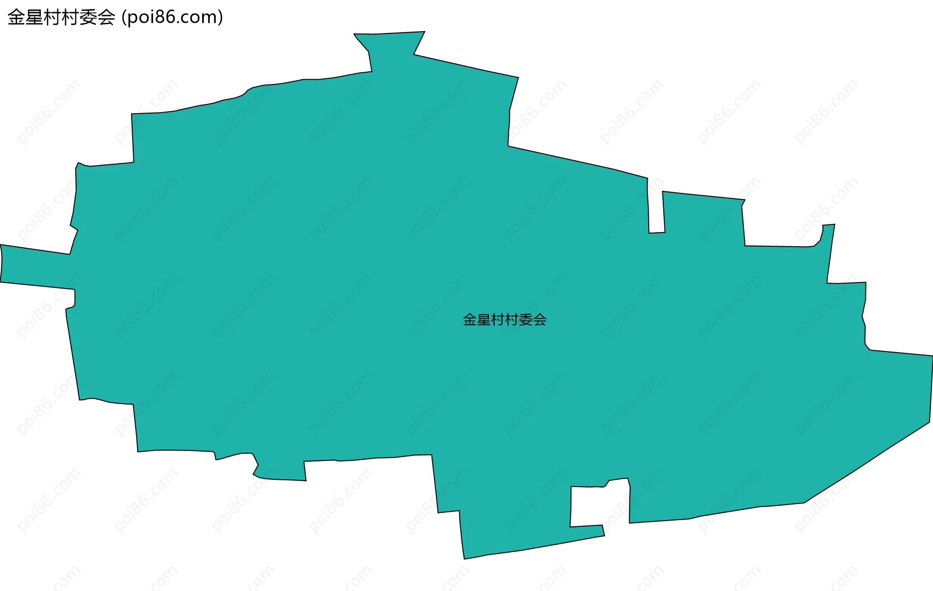 金星村村委会边界地图