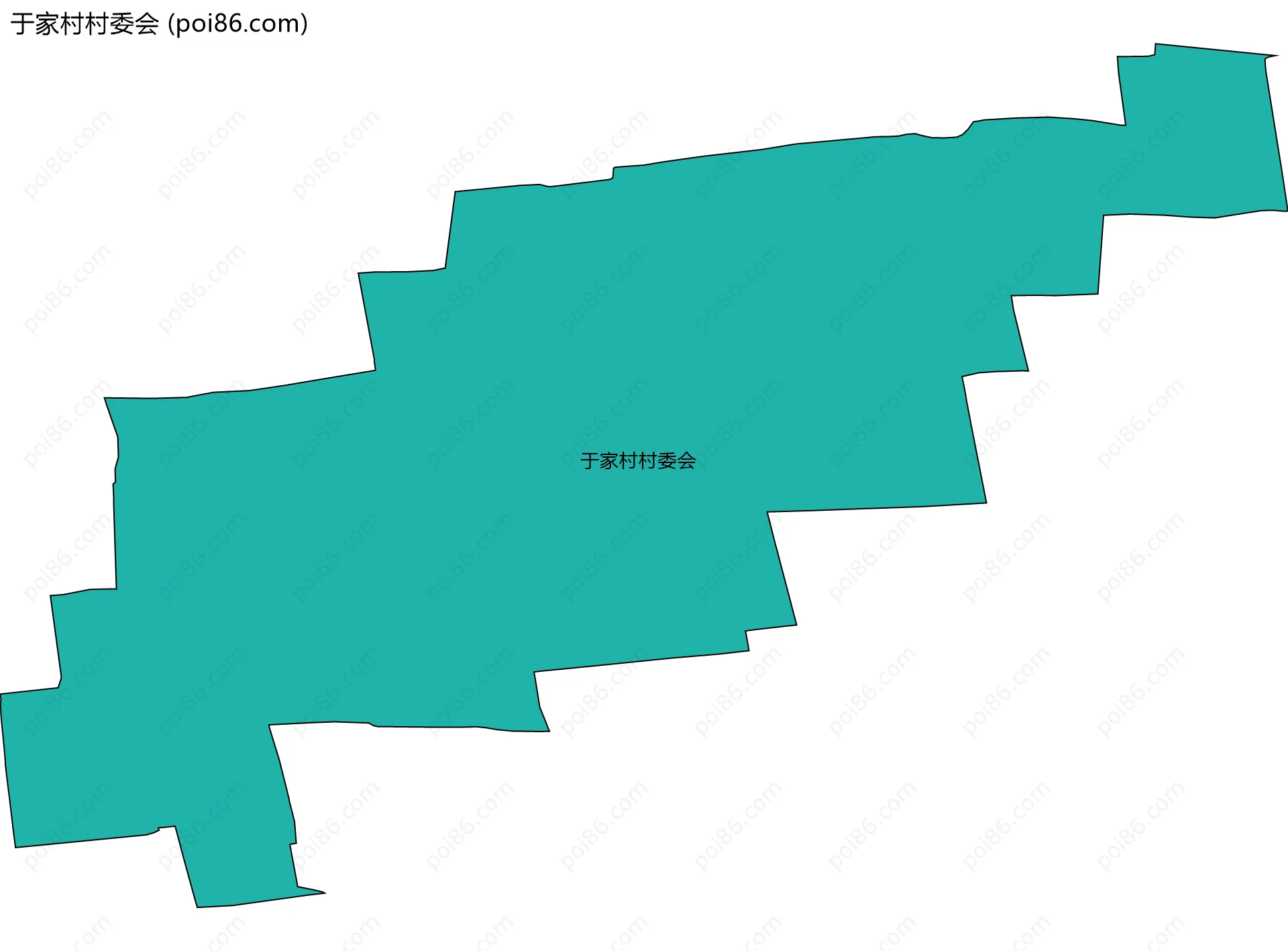 于家村村委会边界地图