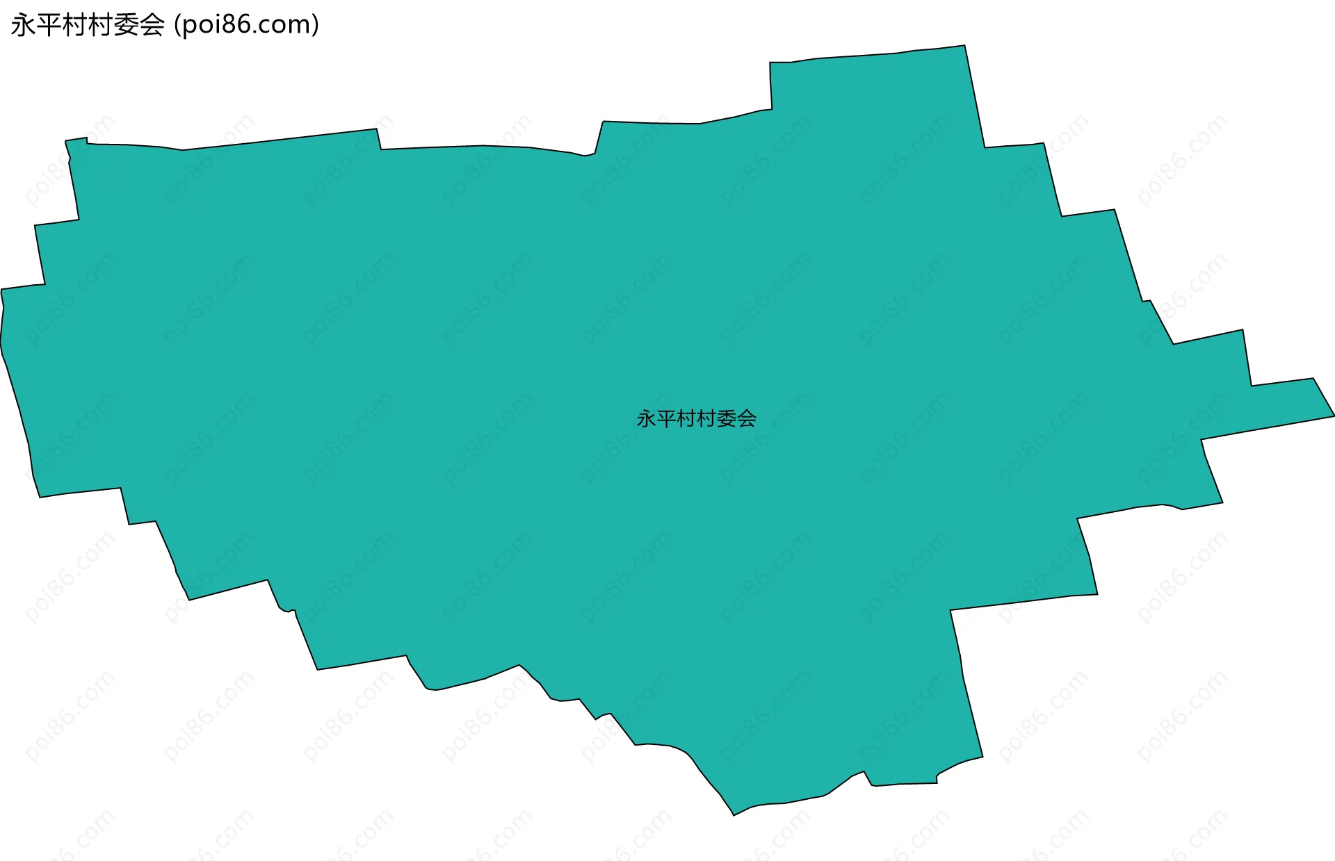 永平村村委会边界地图