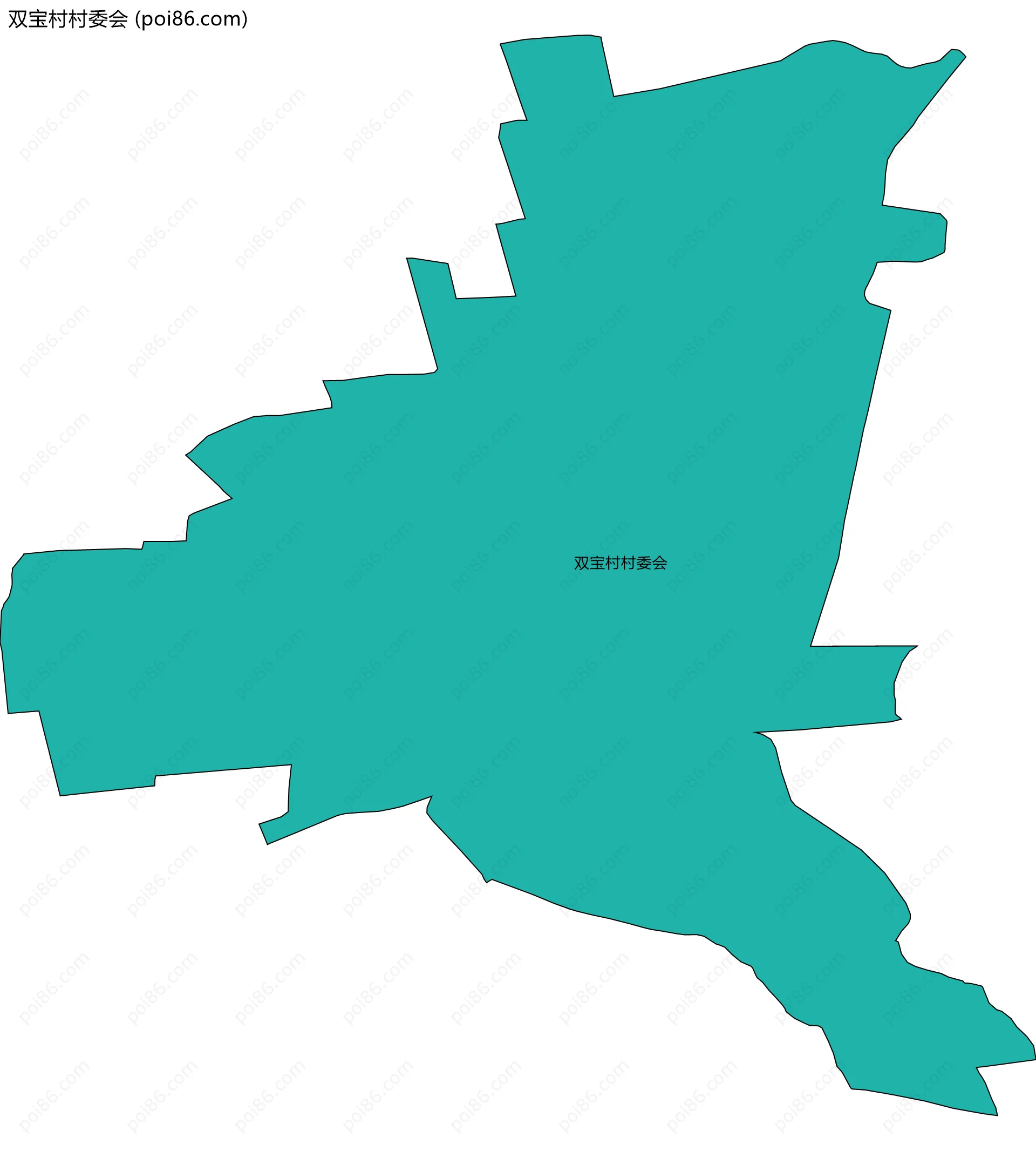 双宝村村委会边界地图