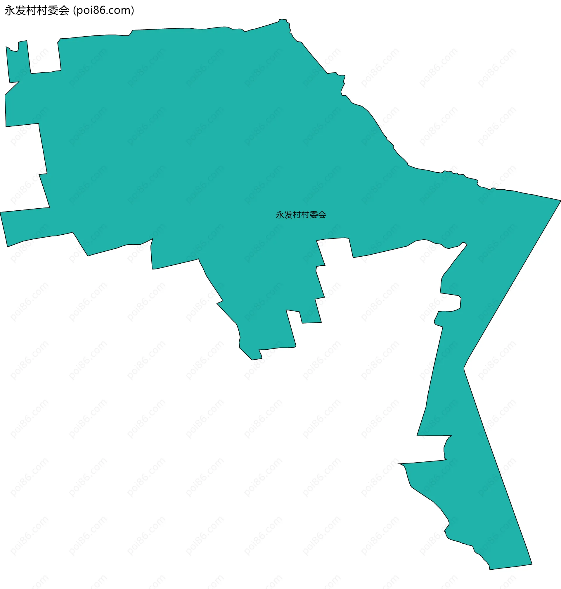 永发村村委会边界地图