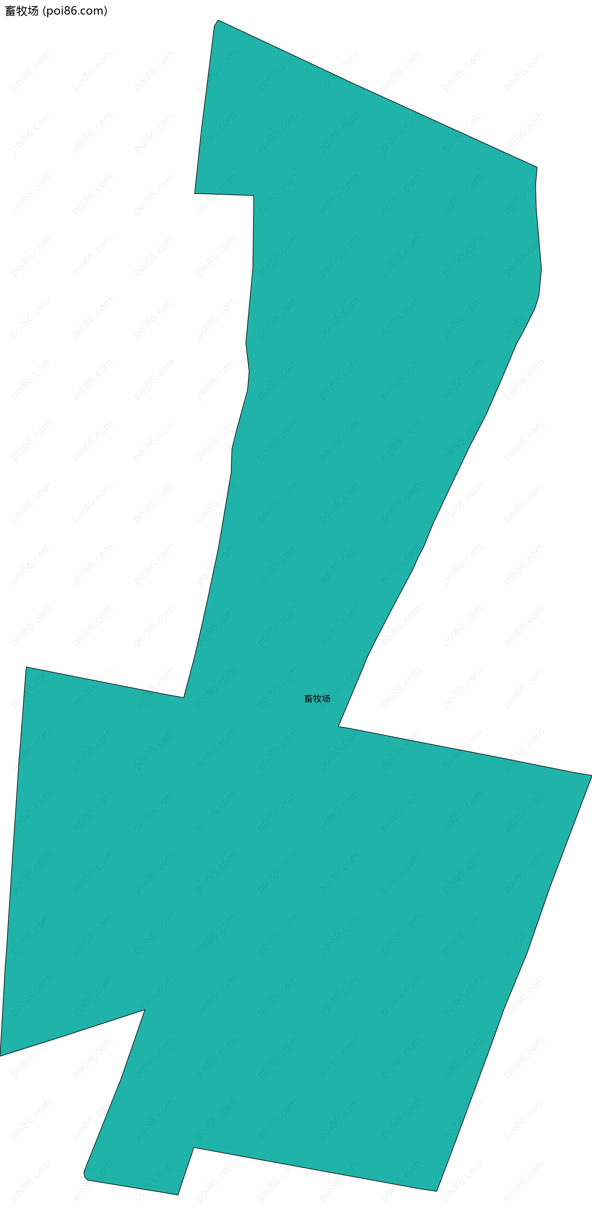 畜牧场边界地图