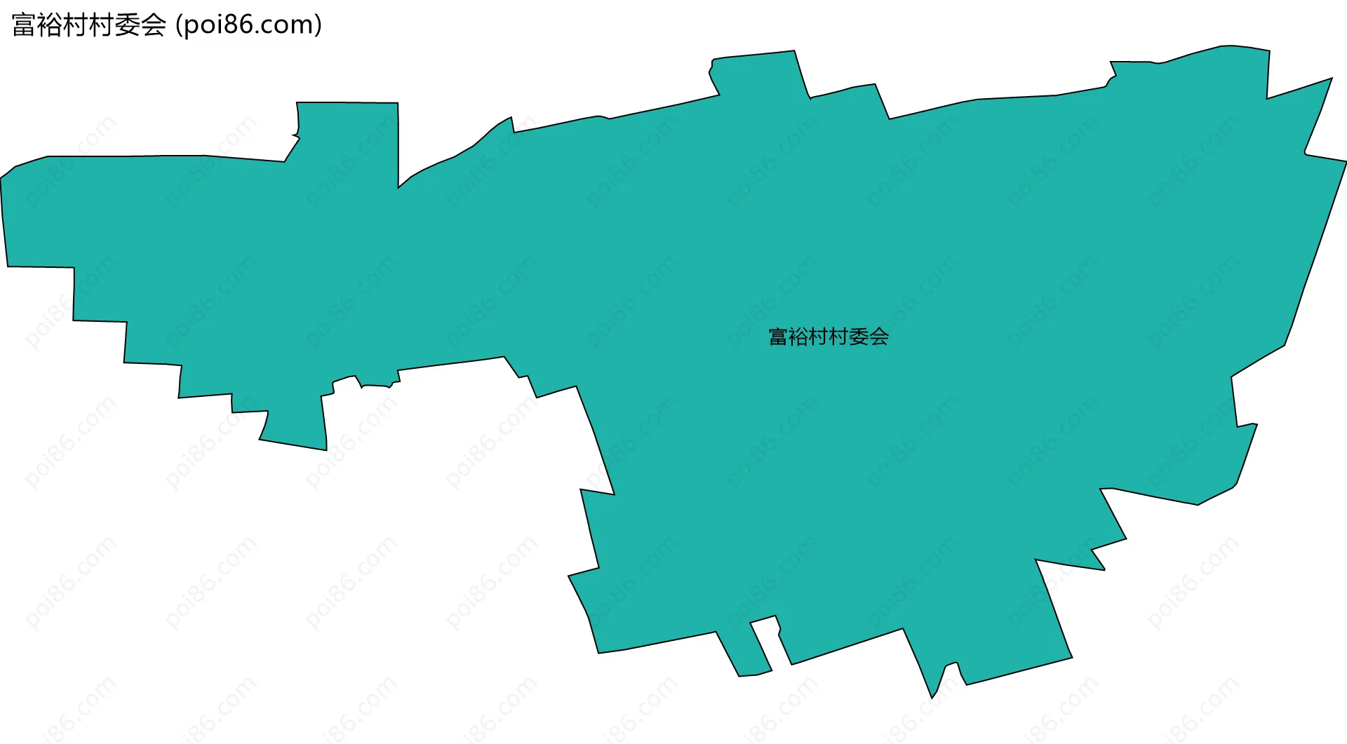 富裕村村委会边界地图