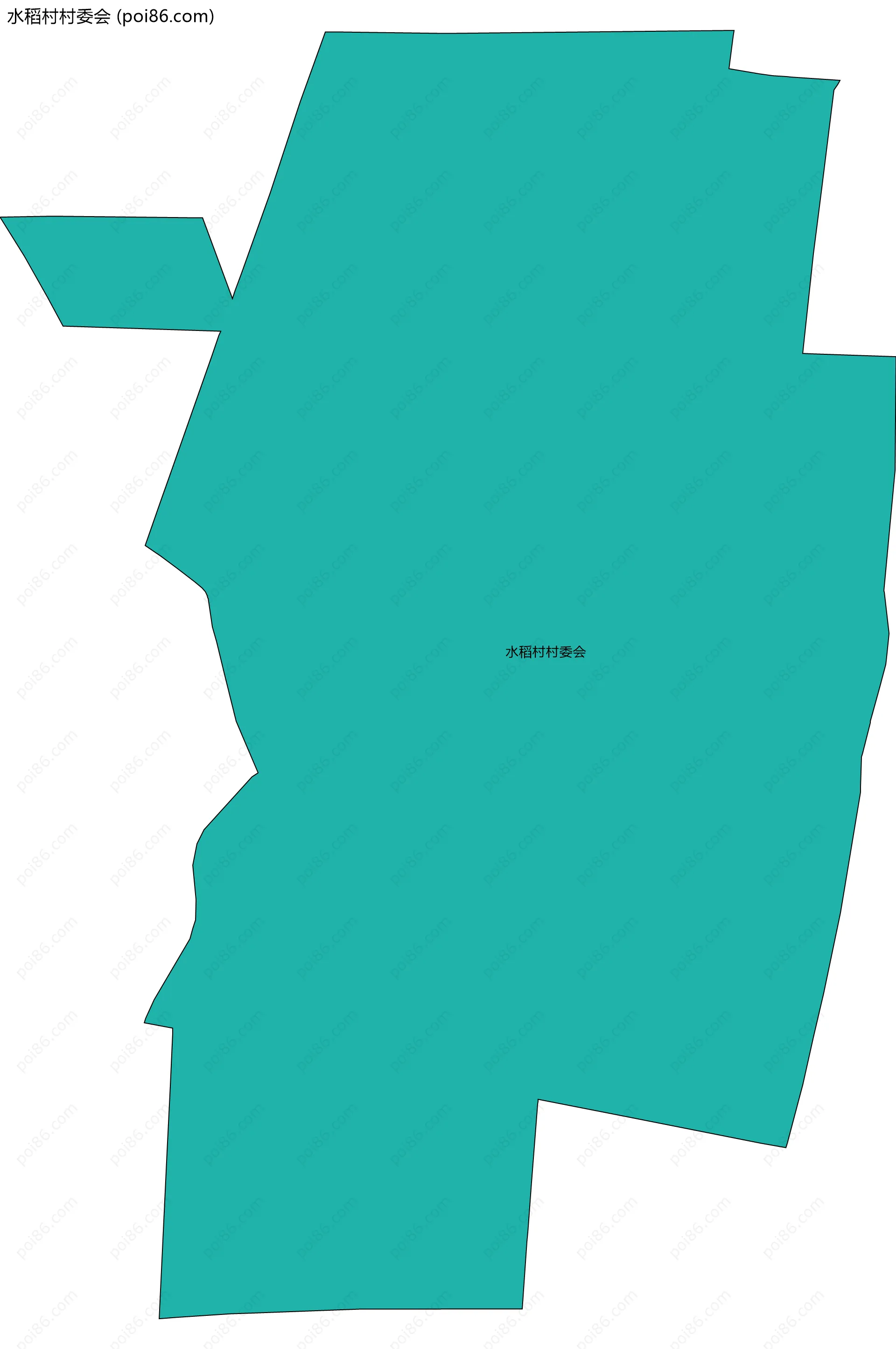 水稻村村委会边界地图