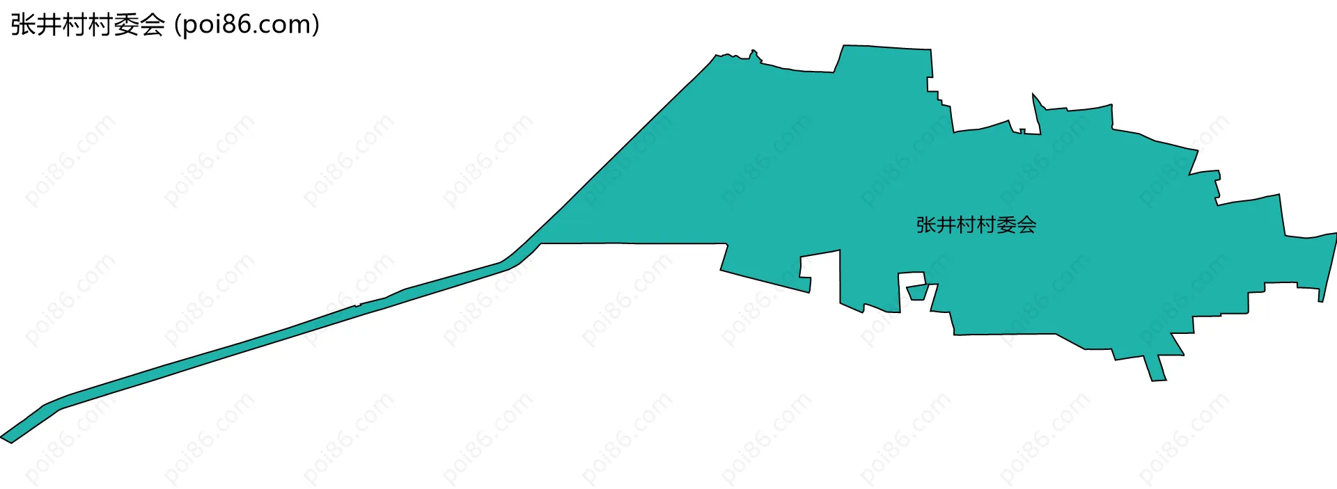 张井村村委会边界地图
