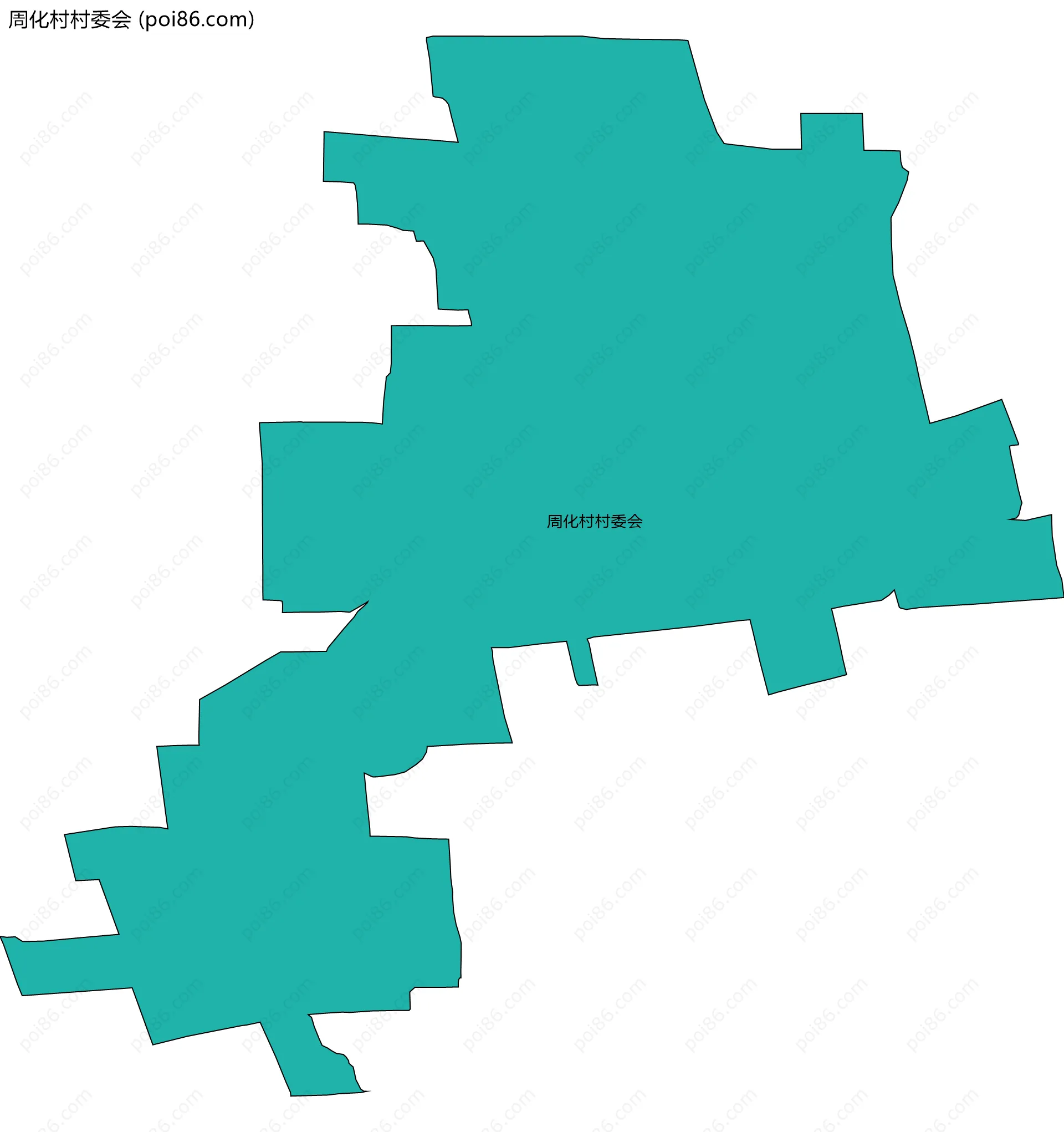周化村村委会边界地图
